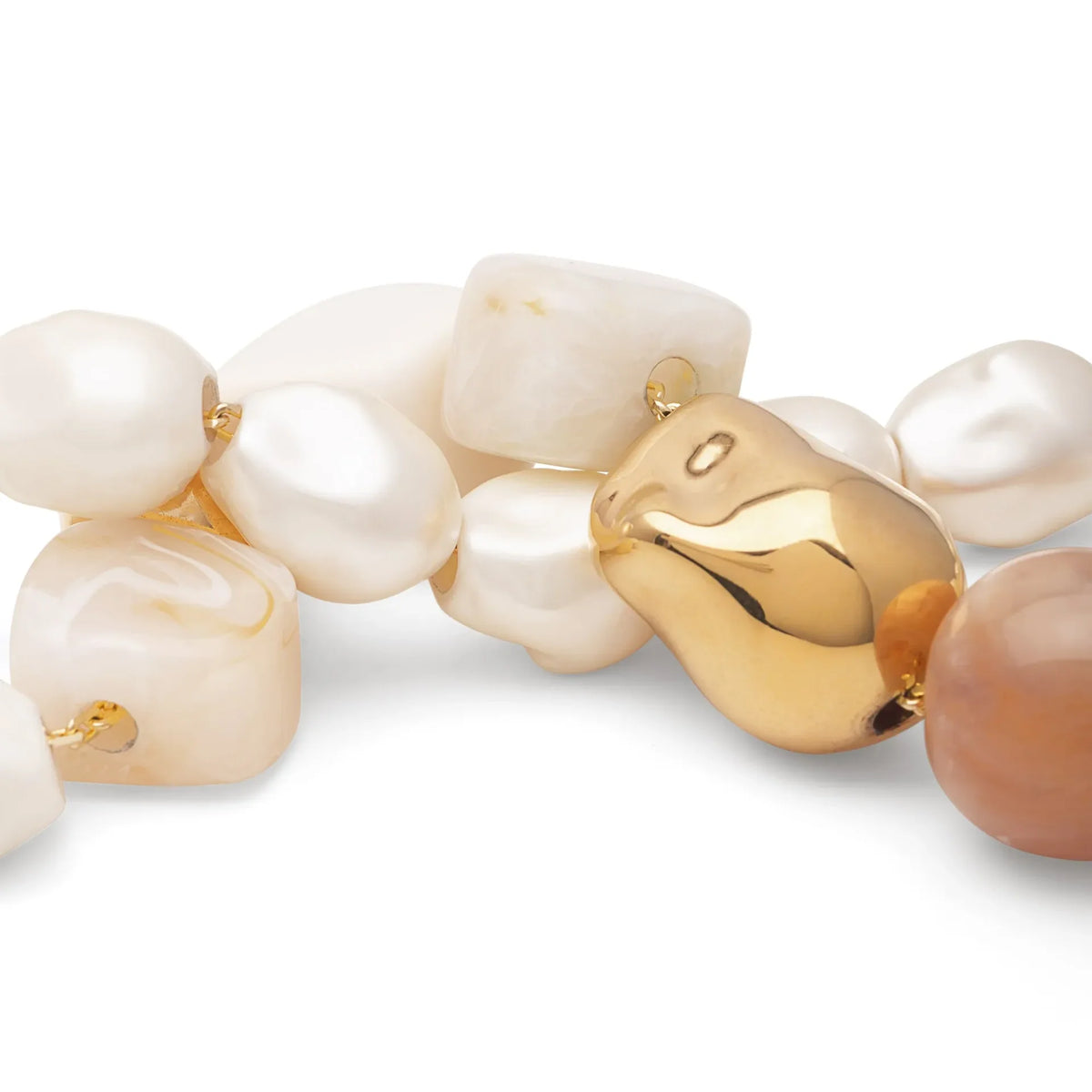 V. BARONI Ibiza Necklace in Beige