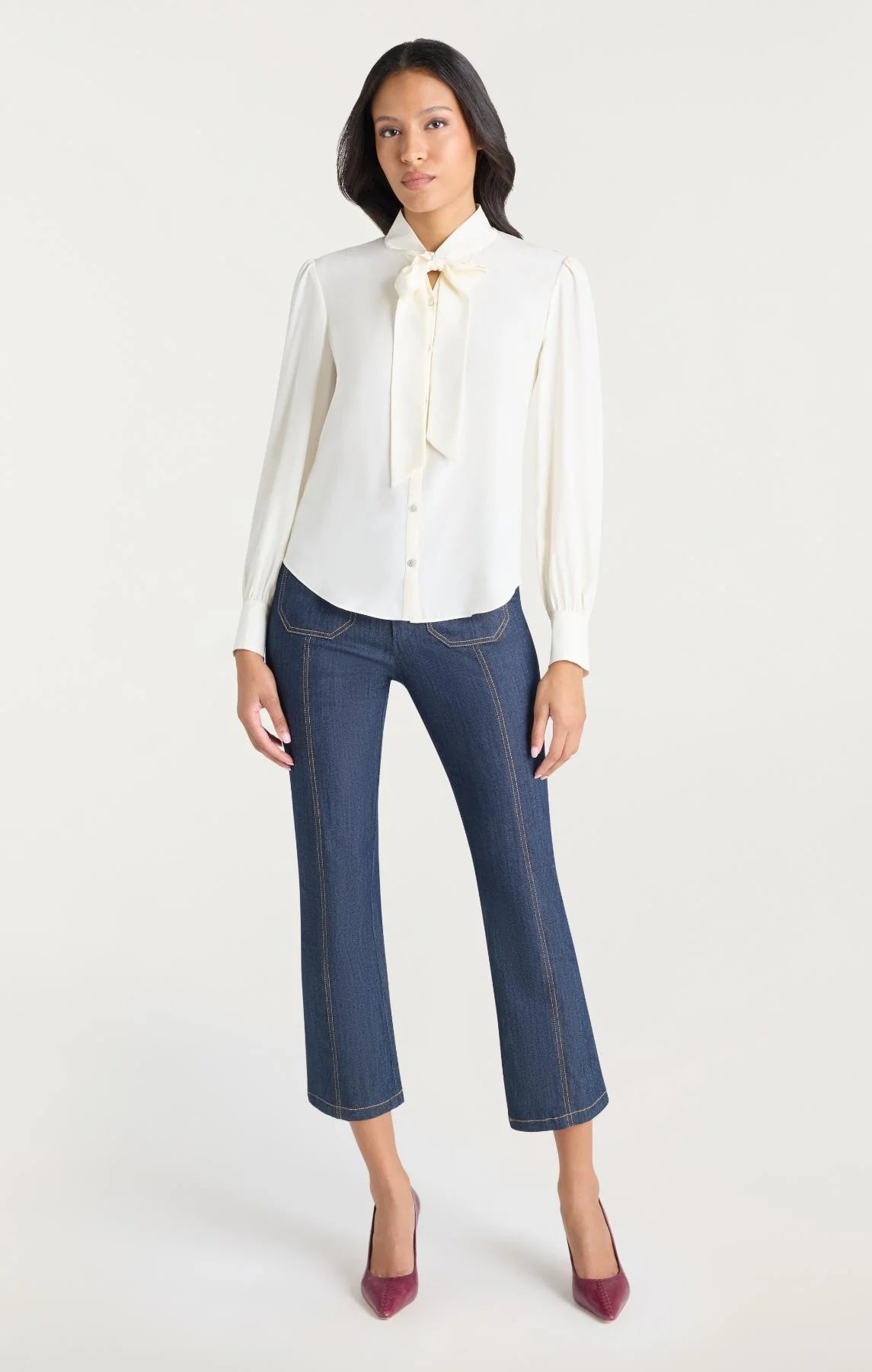 Cinq à Sept Scotlyn Top in Ivory