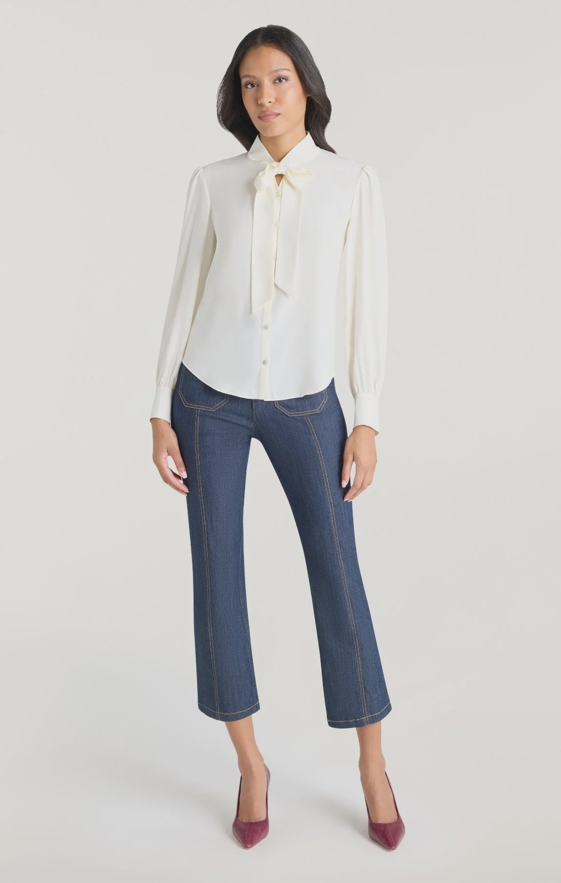Cinq à Sept Scotlyn Top in Ivory