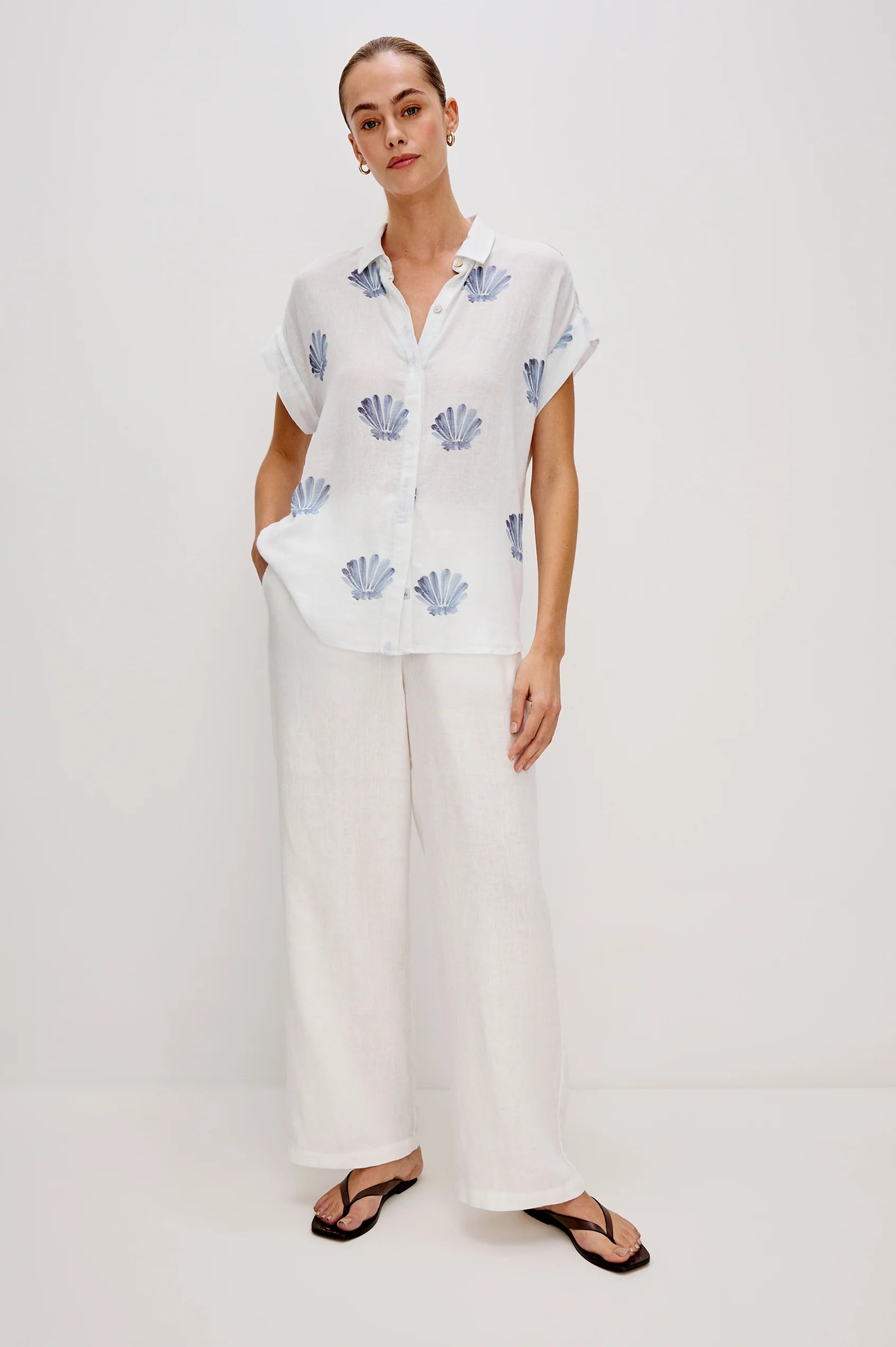 RAILS Jamie Shirt in Blue Seashells
