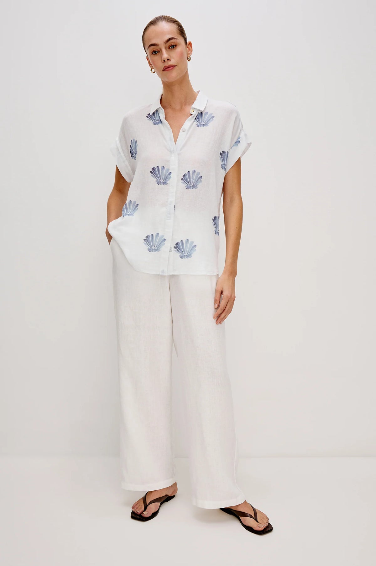 RAILS Jamie Shirt in Blue Seashells