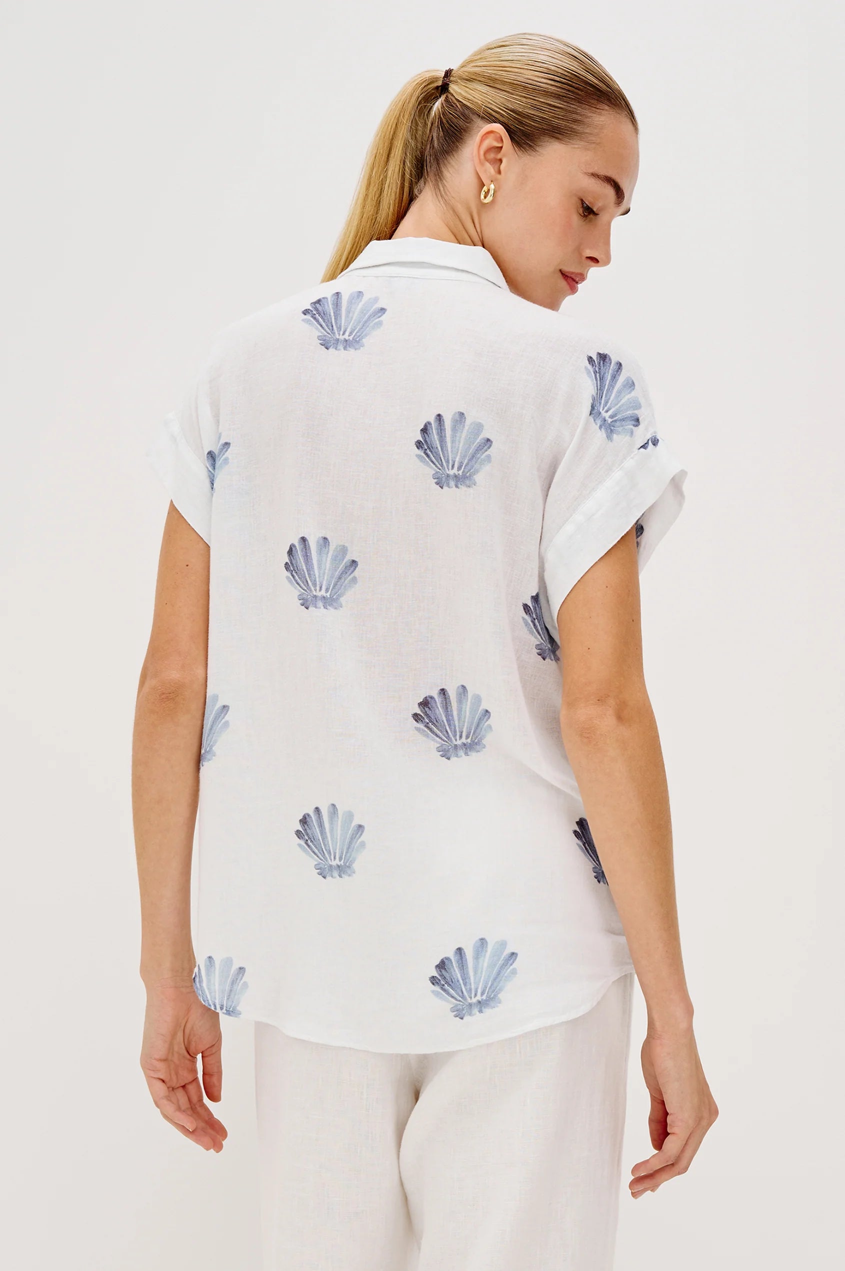 RAILS Jamie Shirt in Blue Seashells