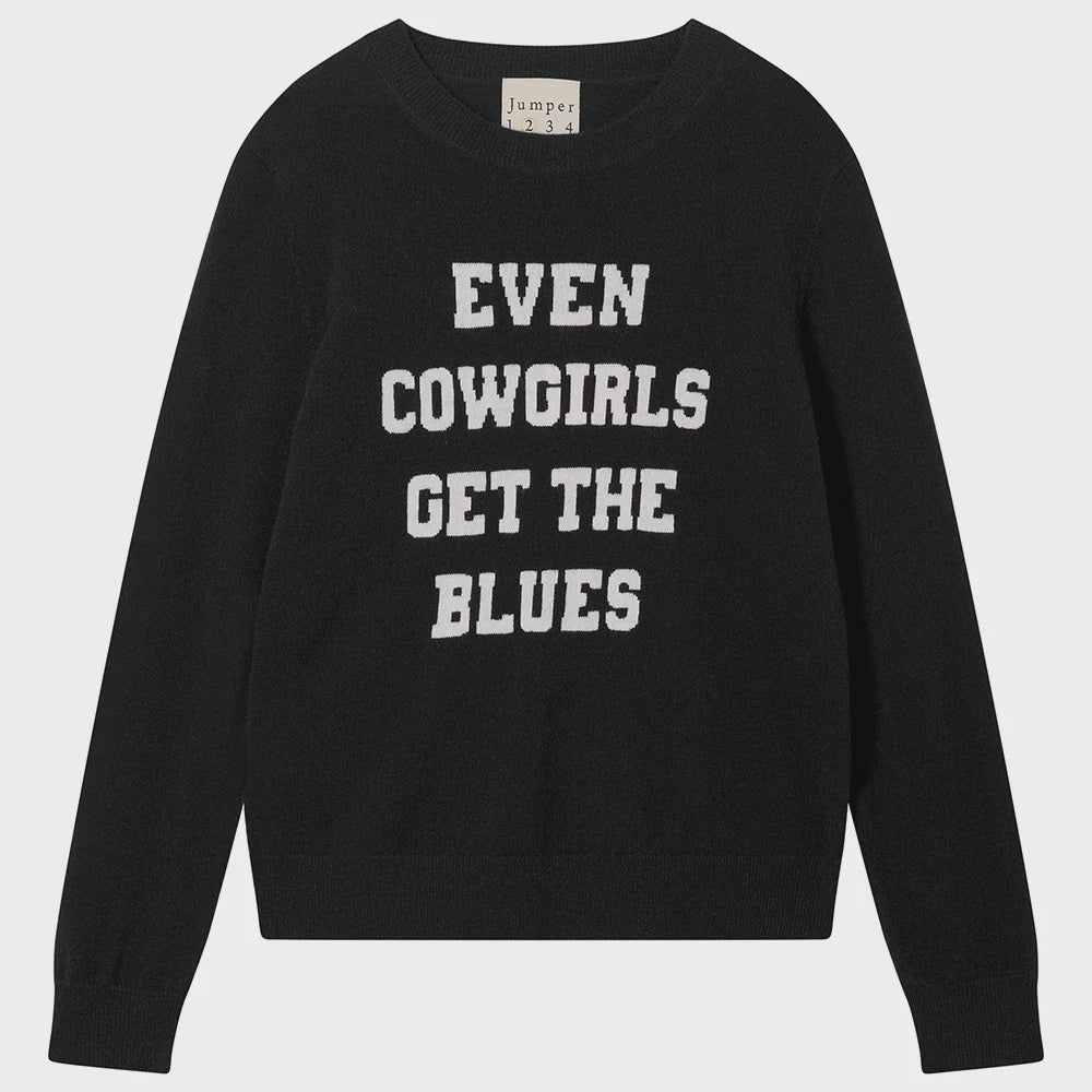 Jumper1234 Even Cowgirls Crew in Black, White