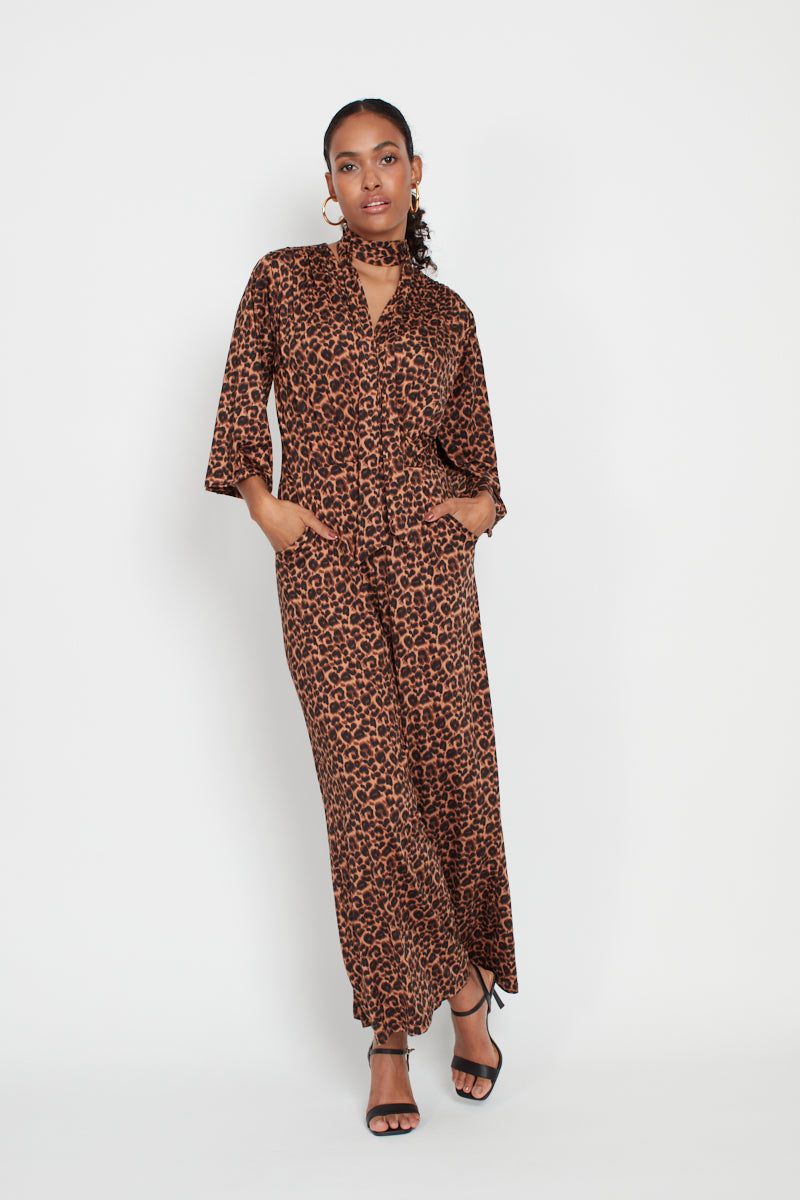 Onjenu Laurie Jumpsuit in Leo Brown