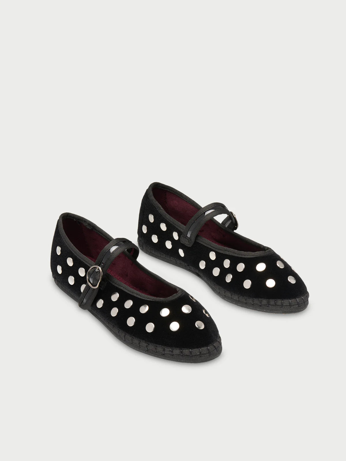 FLABELUS Mae Mary Jane in Black, Silver