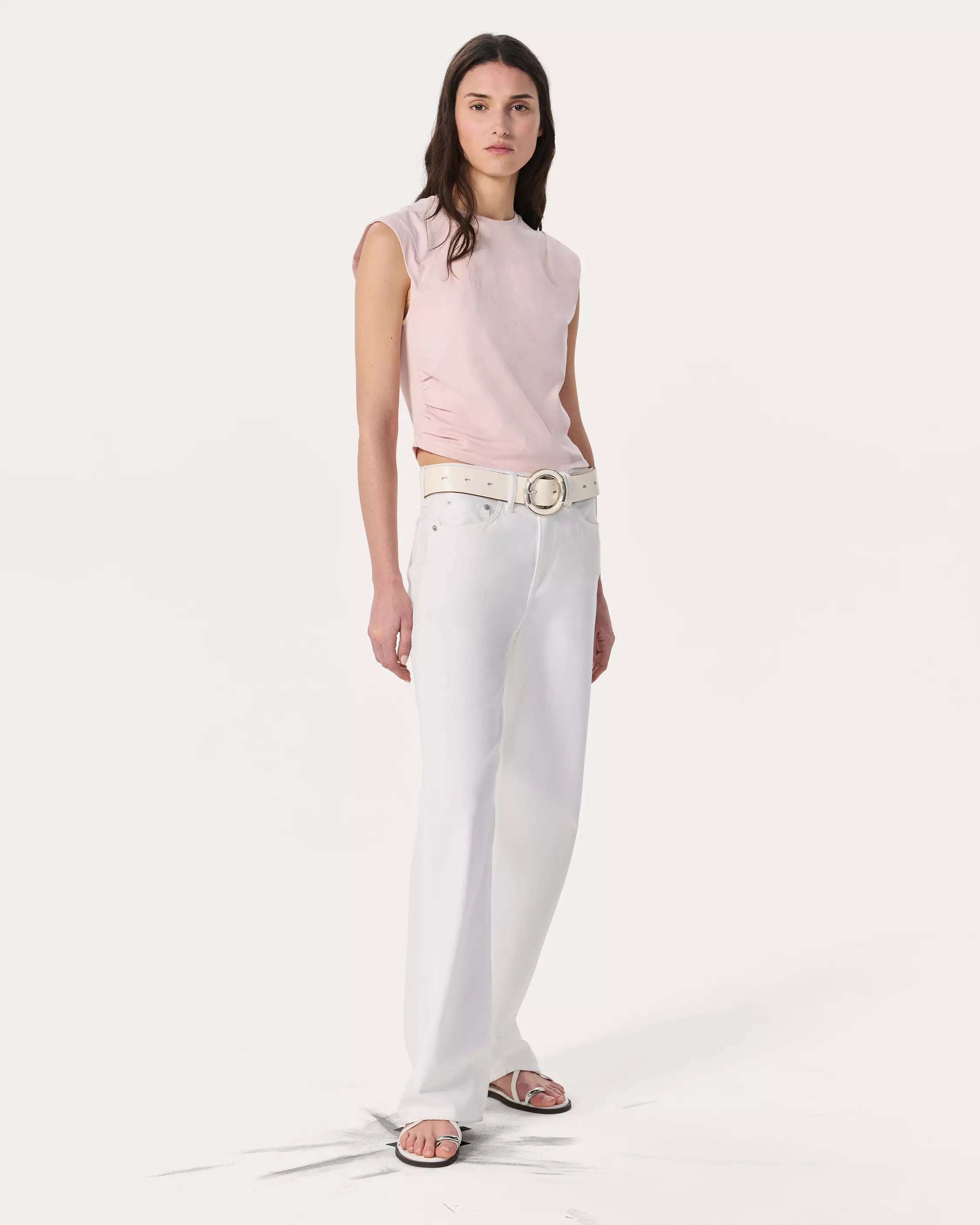 Rag & Bone Mica Cropped Tank in Dusty Rose