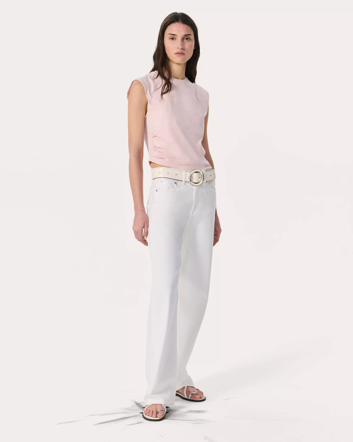 Rag & Bone Mica Cropped Tank in Dusty Rose