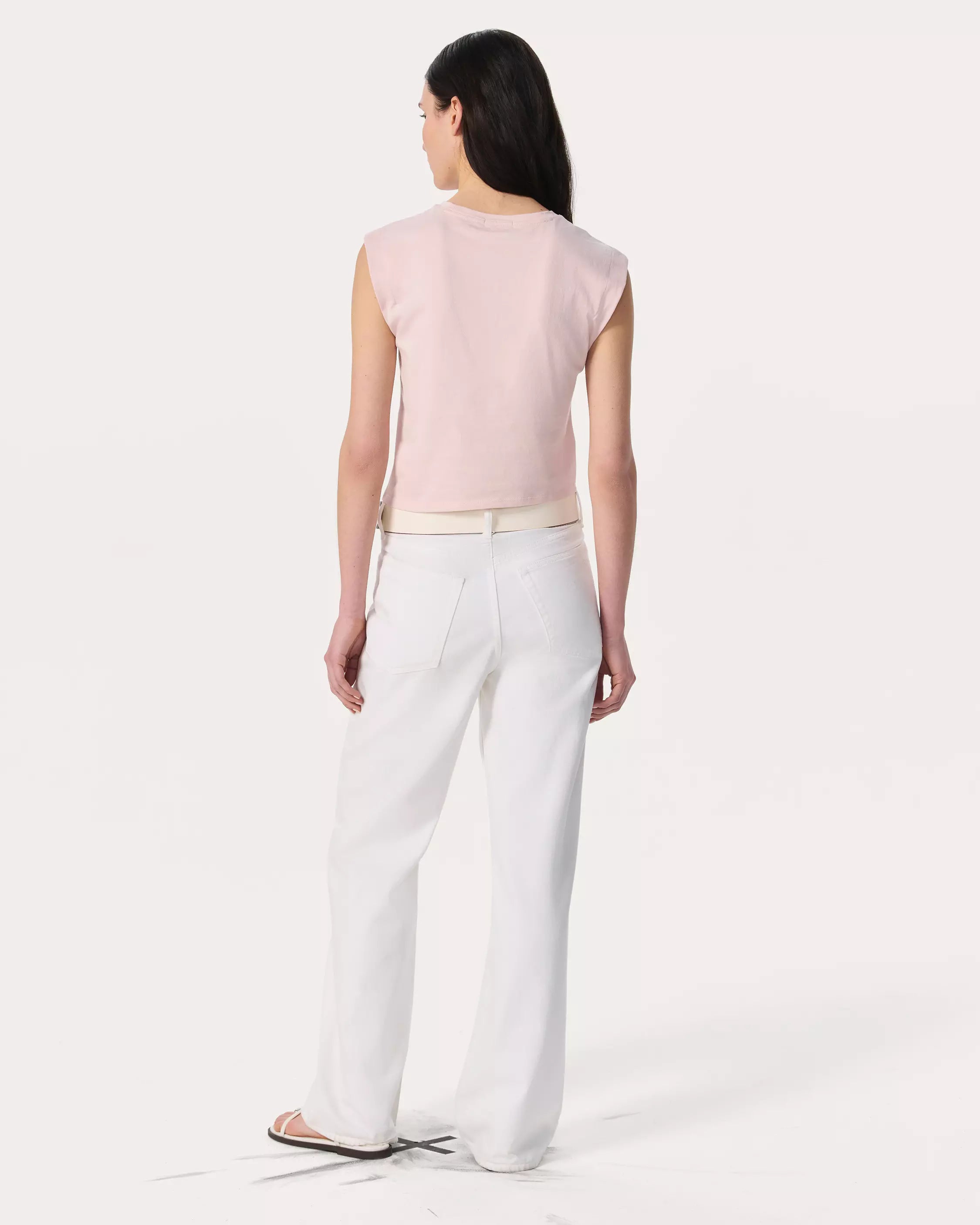 Rag & Bone Mica Cropped Tank in Dusty Rose