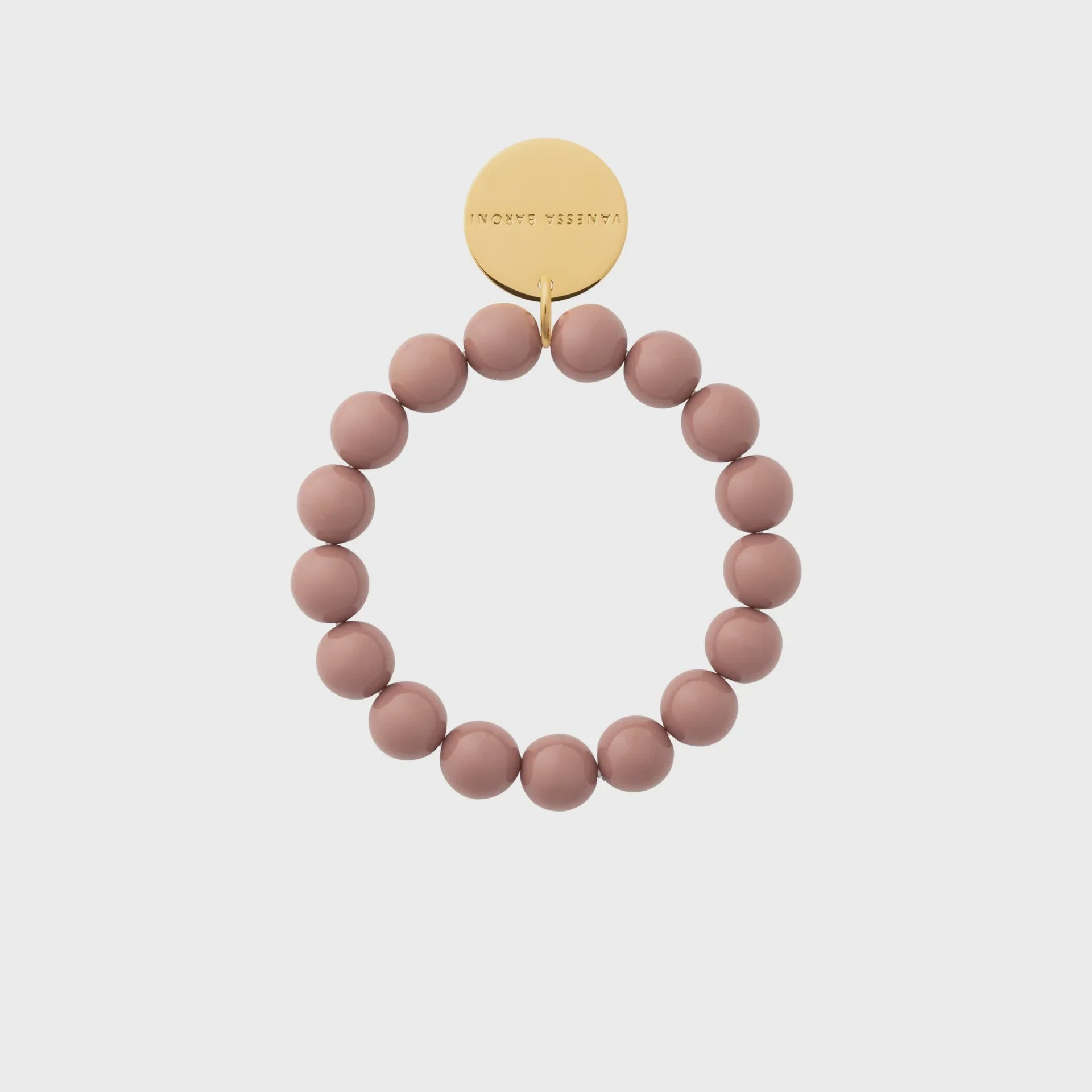 Vanessa Baroni Mini Beads Flex Bracelet Mocha Mouse
