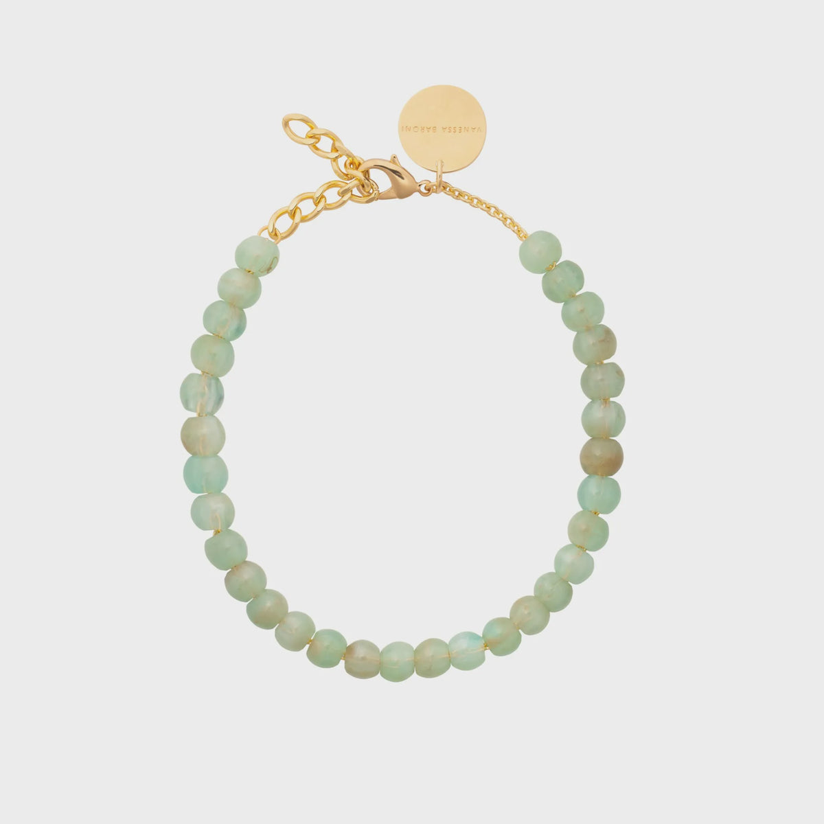 Vanessa Baroni Mini Beads Necklace in Jade