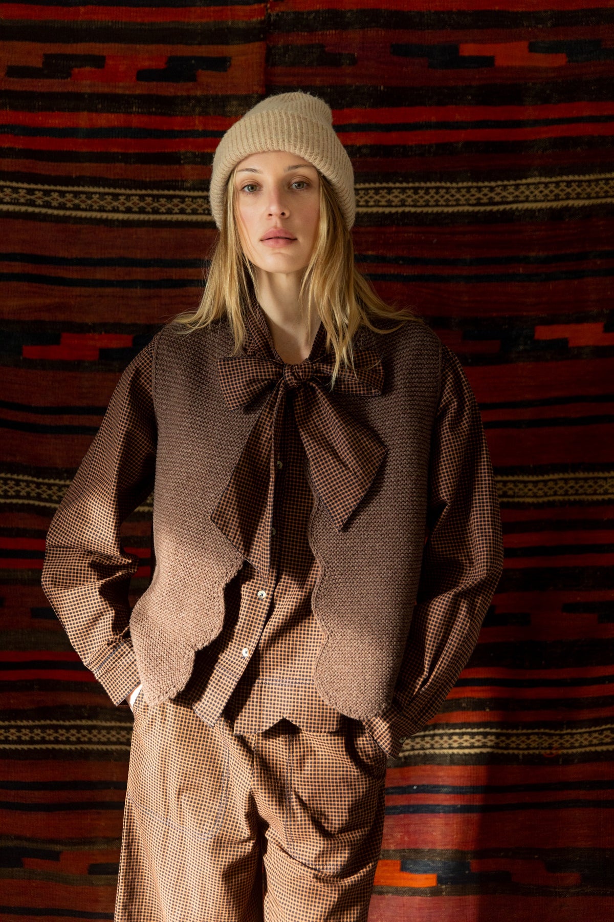 Bonte Naomi Gilet in Cocoa