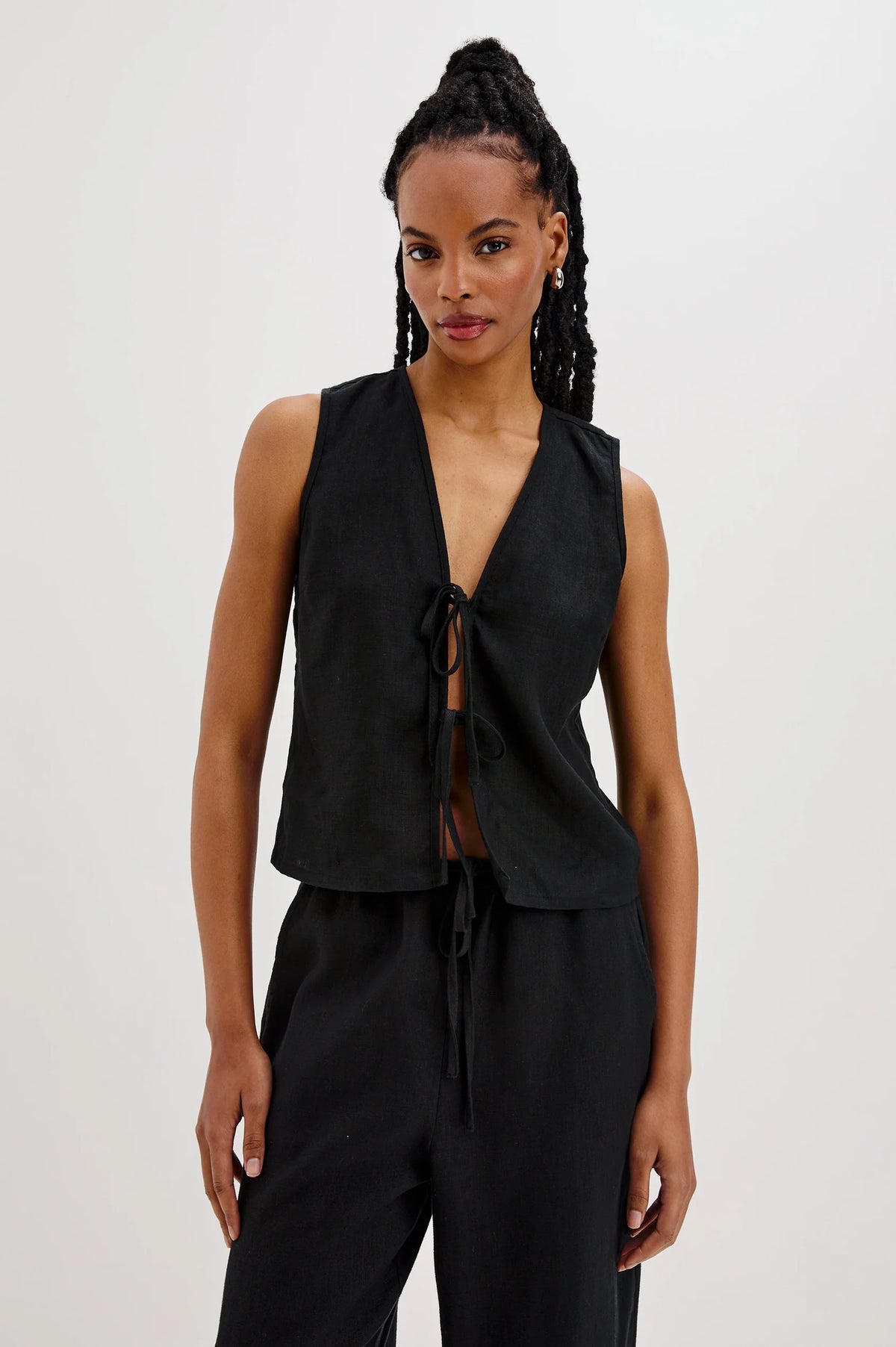 RAILS Oregon Tie Top in Black