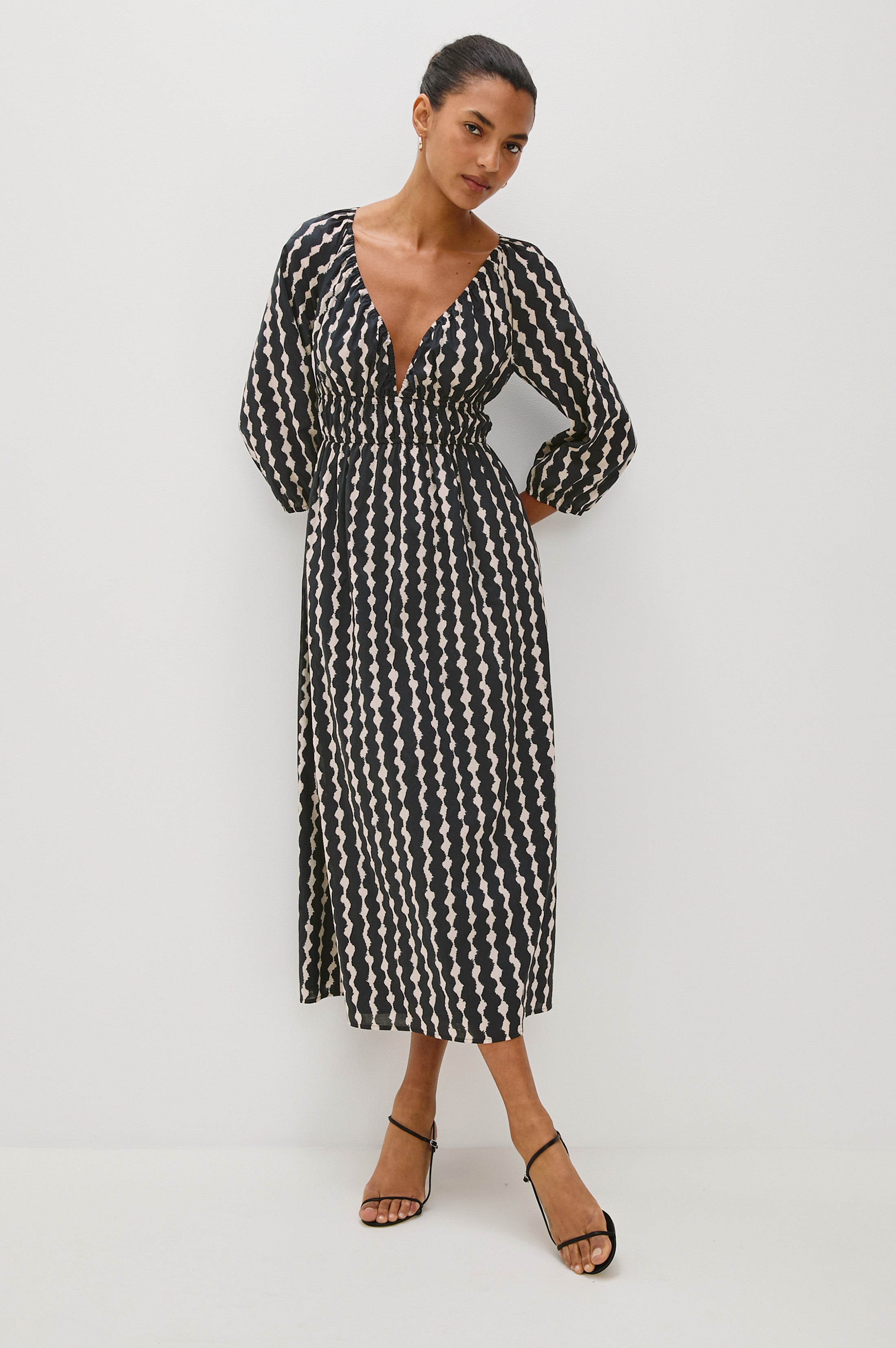 RAILS Paio Dress in Painted Noir