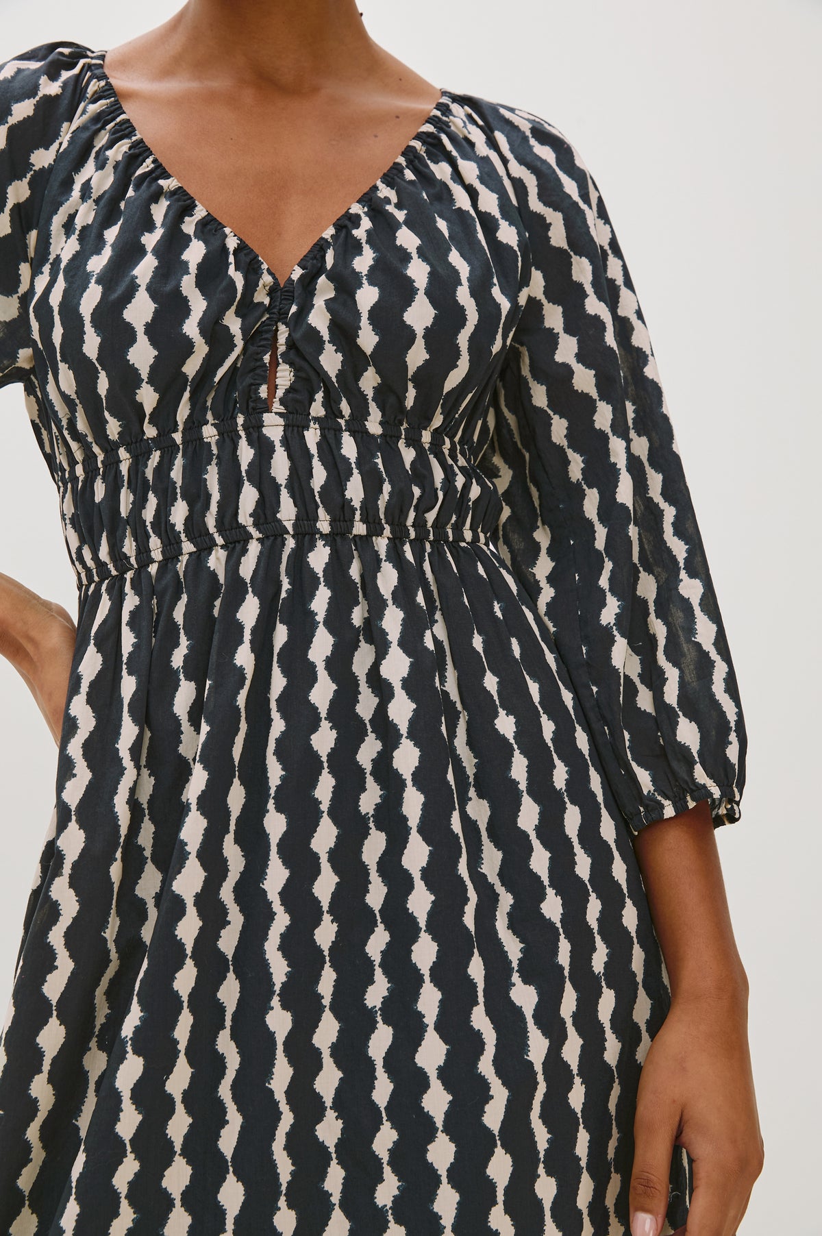 RAILS Paio Dress in Painted Noir