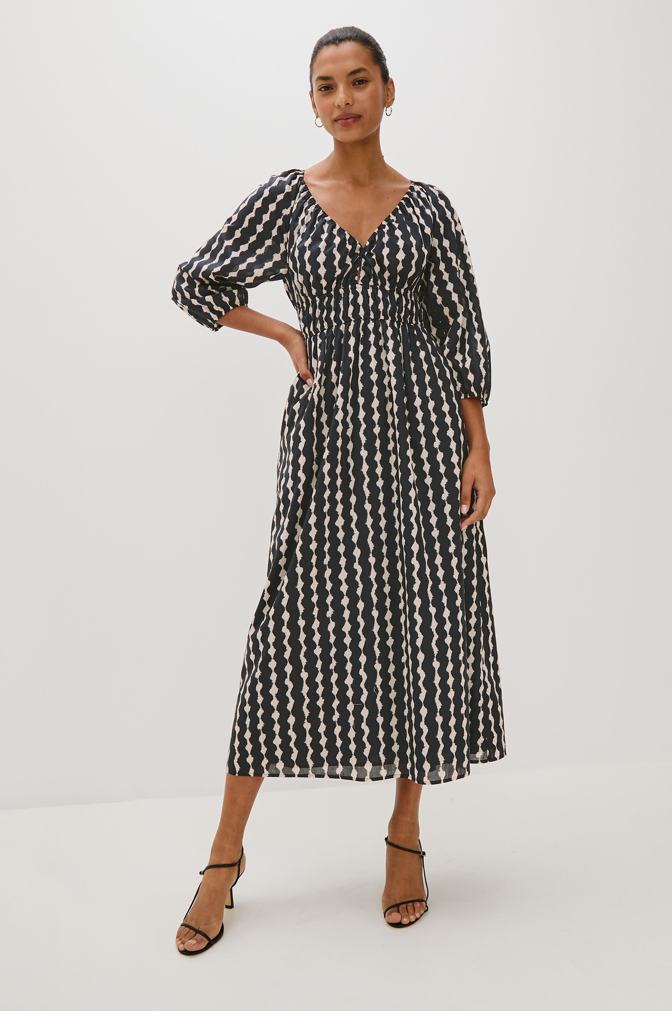 RAILS Paio Dress in Painted Noir