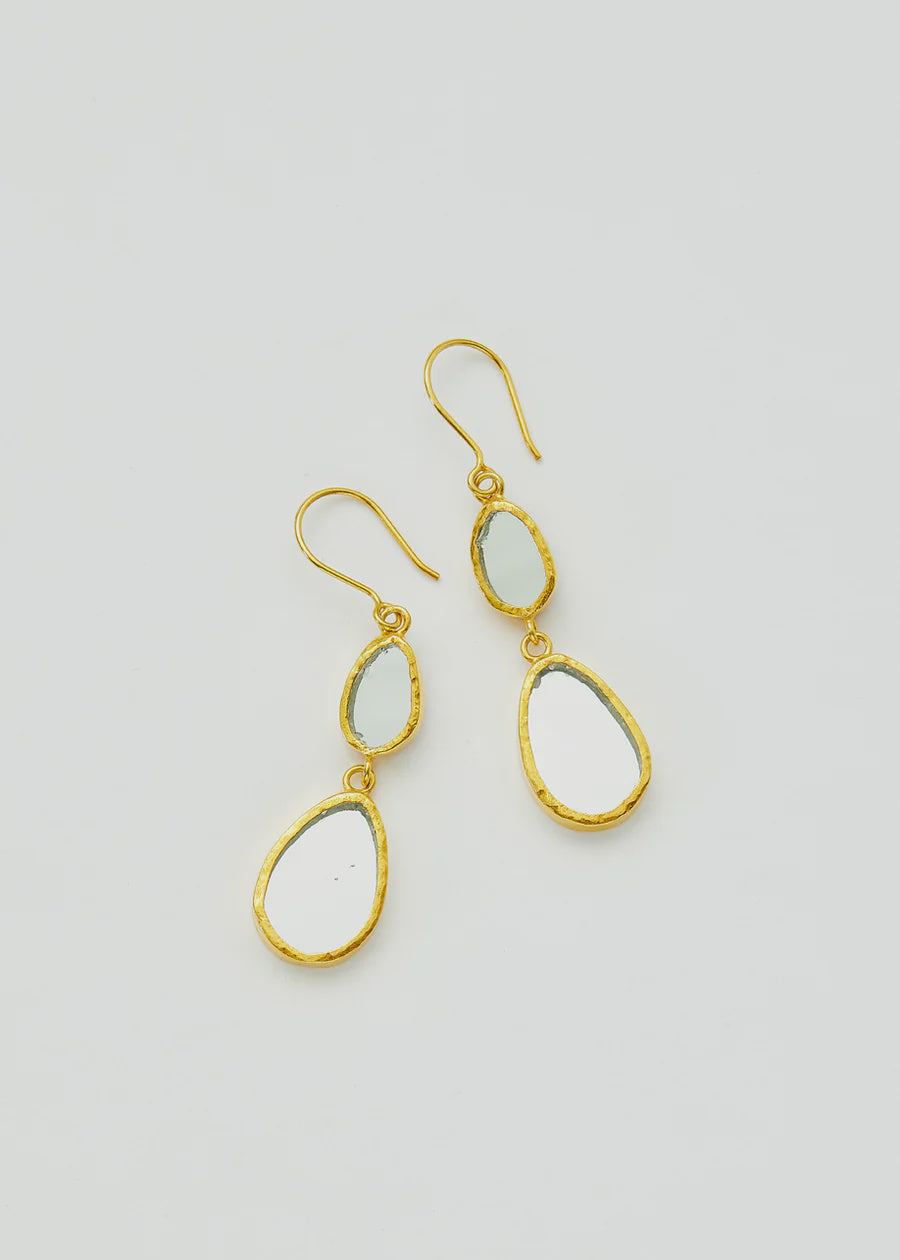 PS Afghanistan Reflections of Beauty Nadia Mirror Drop Earrings