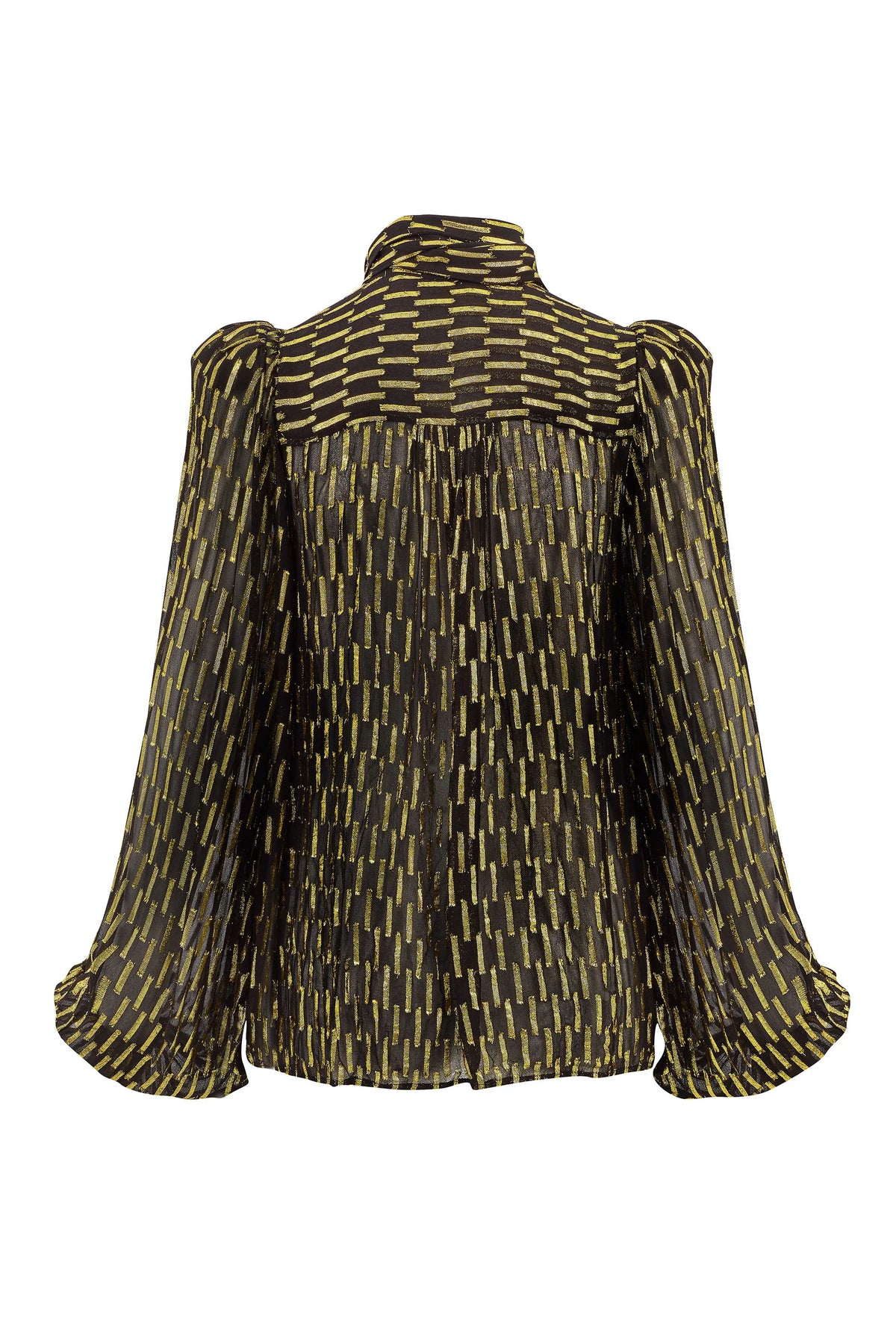 Queens of Archive Foxy Top in Black, Gold