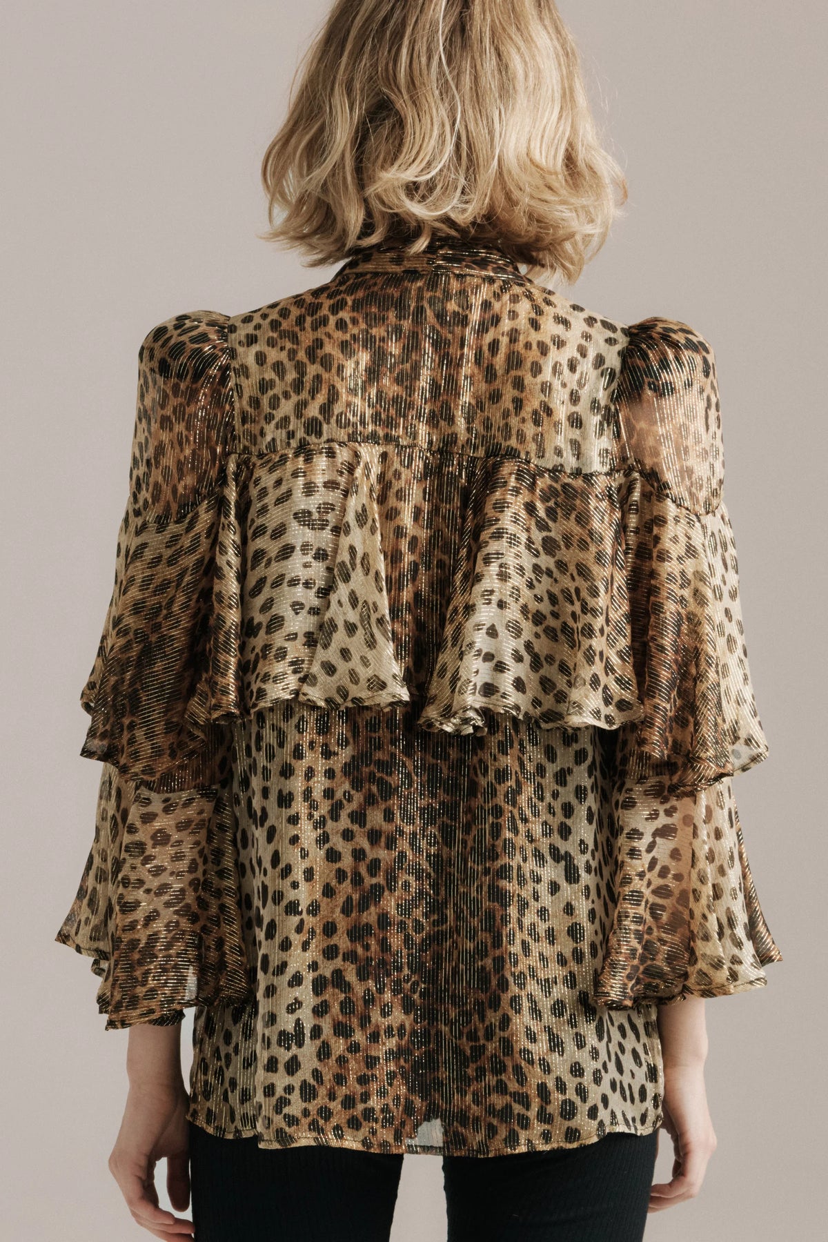 Queens of Archive Bea Top in Leopard