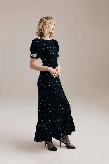 Queens of Archive Tabitha Dress in Navy