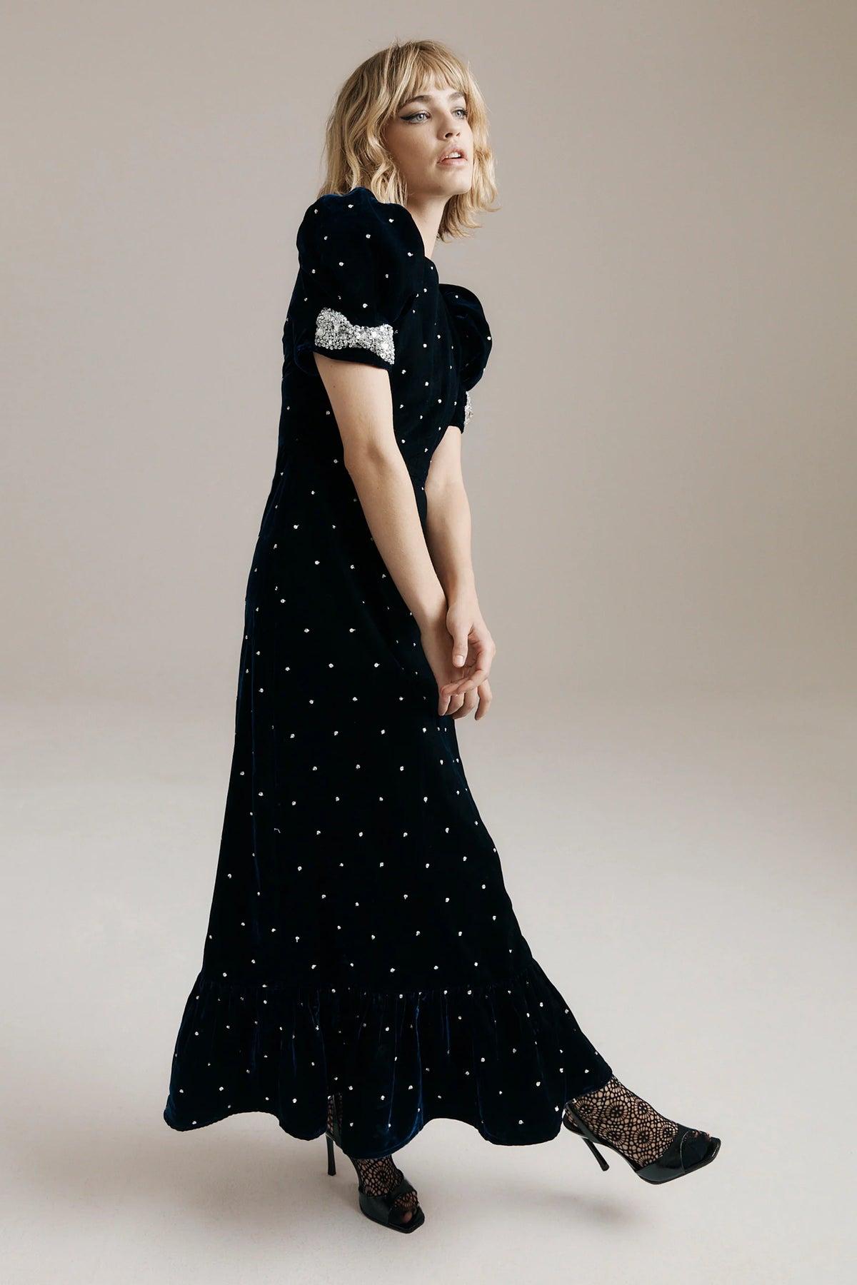 Queens of Archive Tabitha Dress in Navy