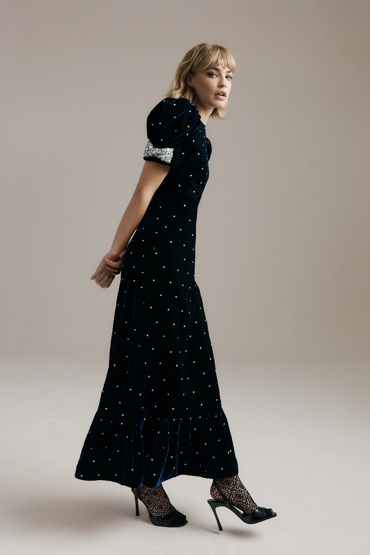 Queens of Archive Tabitha Dress in Navy