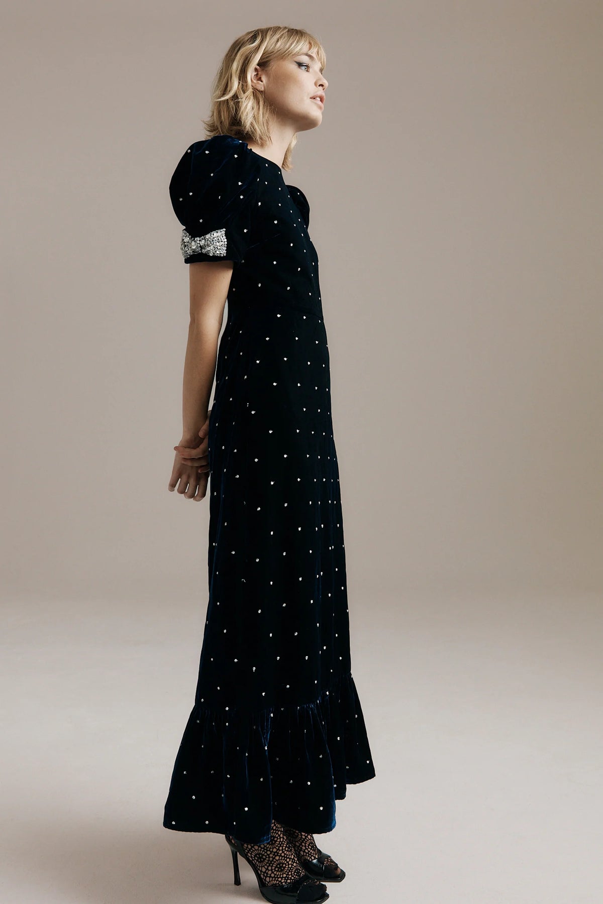 Queens of Archive Tabitha Dress in Navy