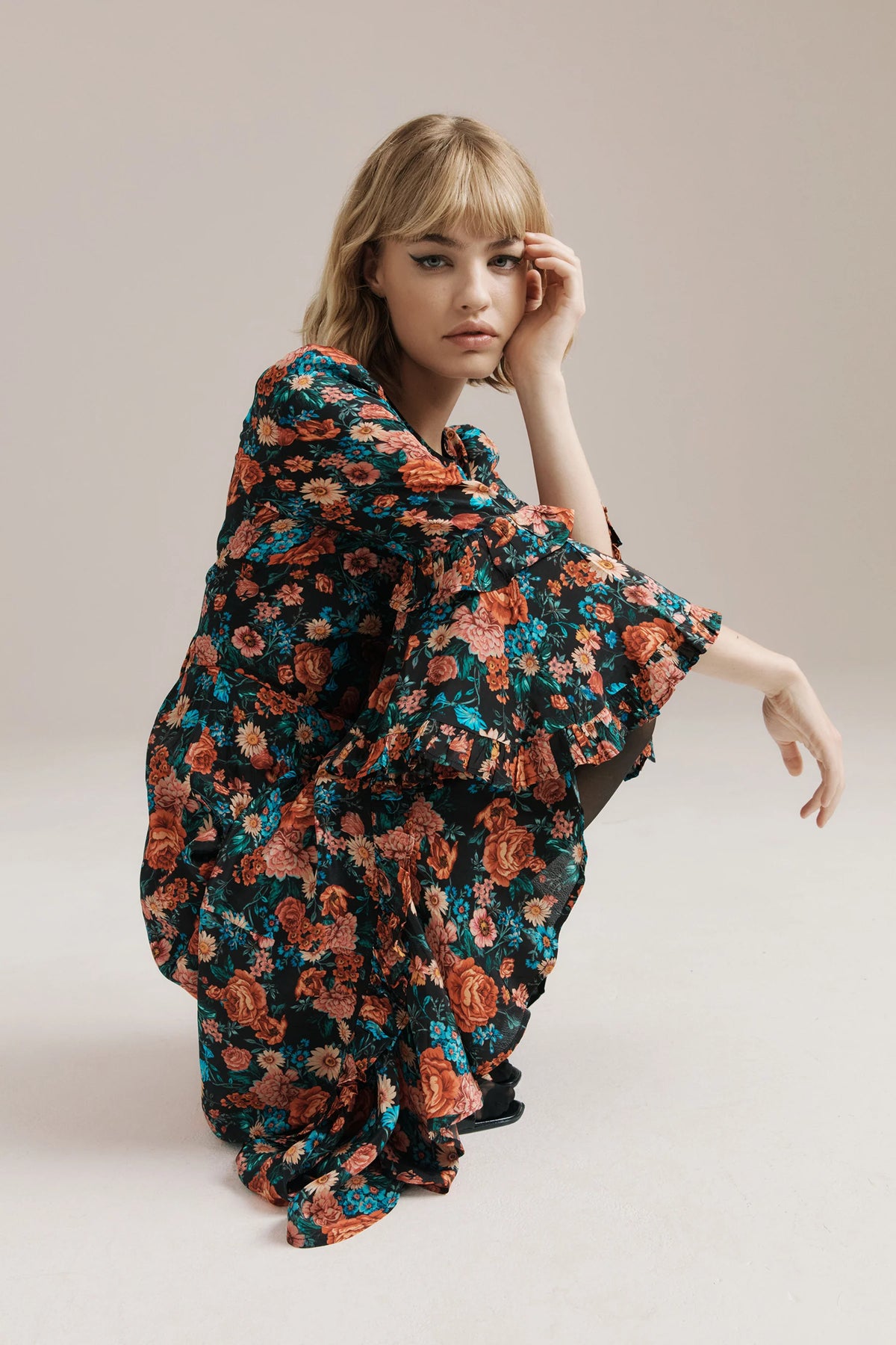 Queens of Archive Claudia Floral Dress