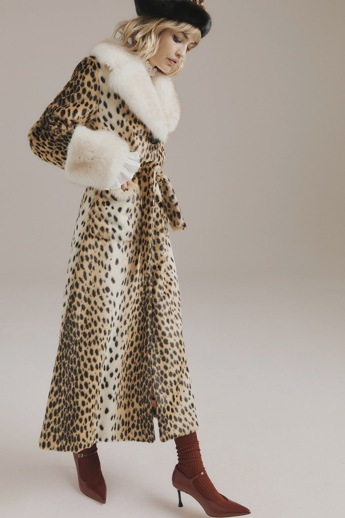 Queens of Archive Priscilla Leopard Coat