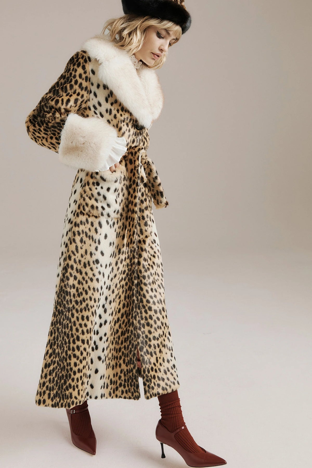 Queens of Archive Priscilla Leopard Coat