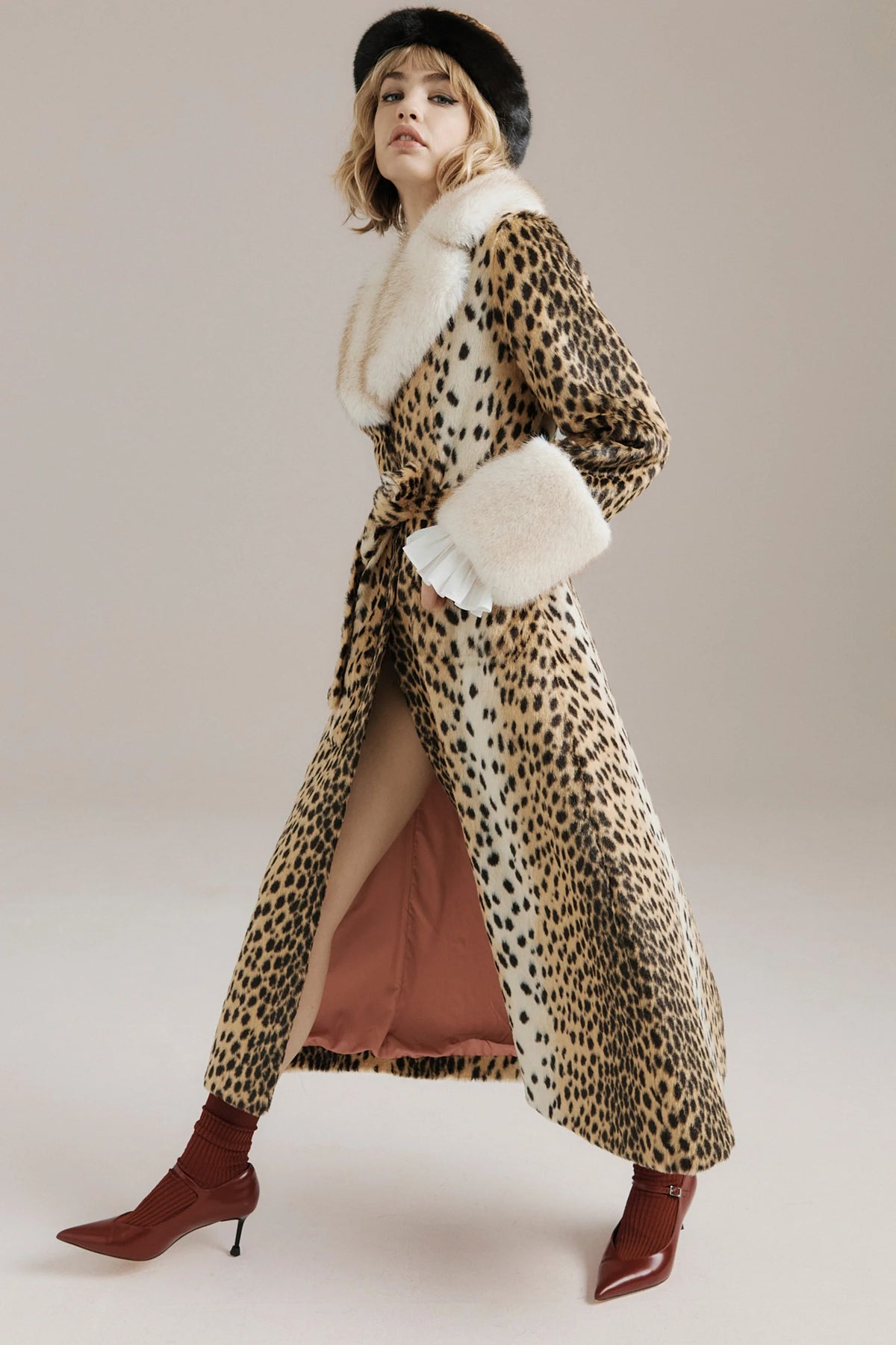 Queens of Archive Priscilla Leopard Coat