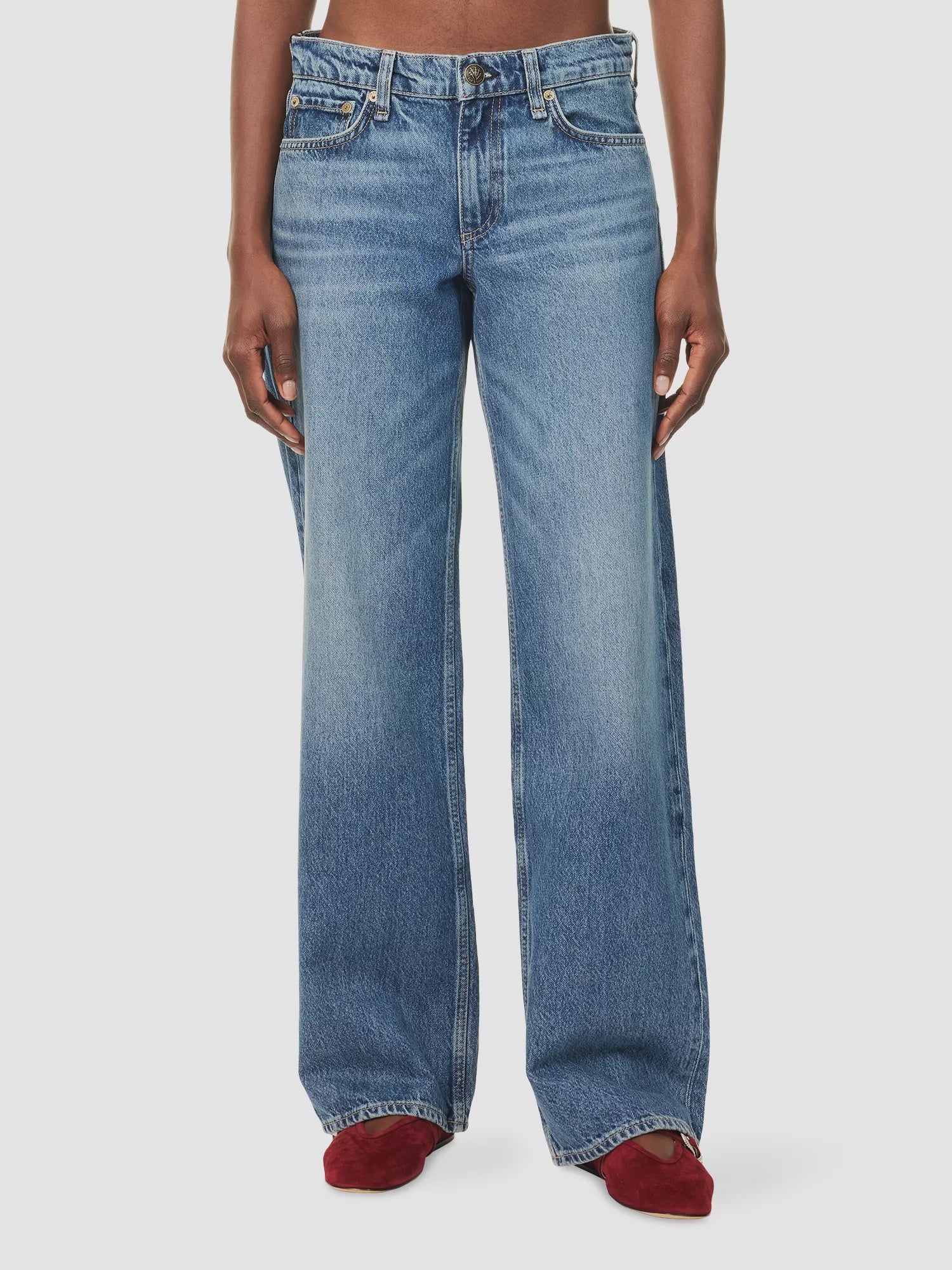 Rag & Bone Saige Low Rise Relaxed Straight