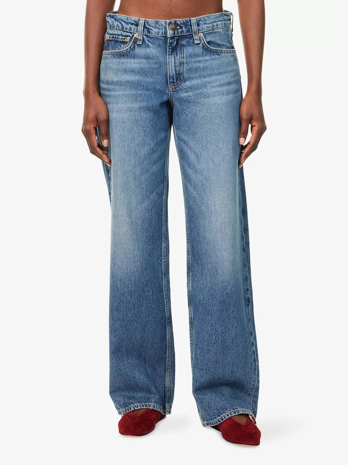 Rag & Bone Saige Low Rise Relaxed Straight