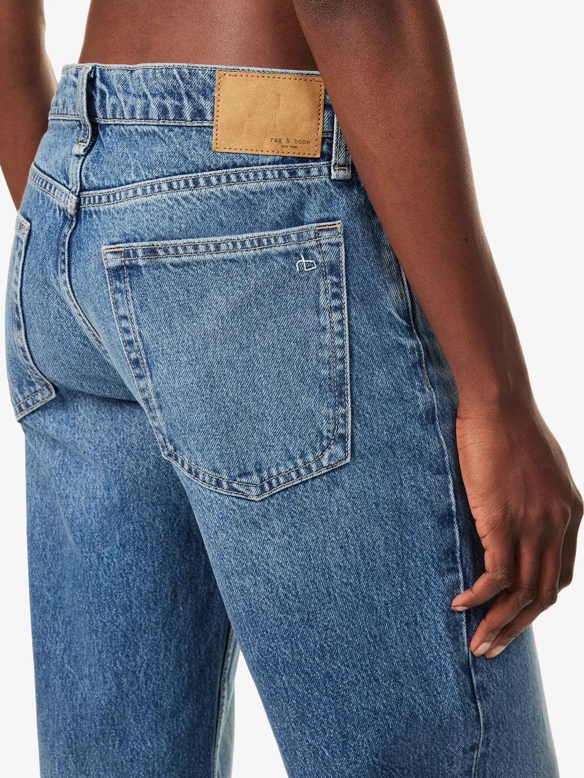 Rag & Bone Saige Low Rise Relaxed Straight