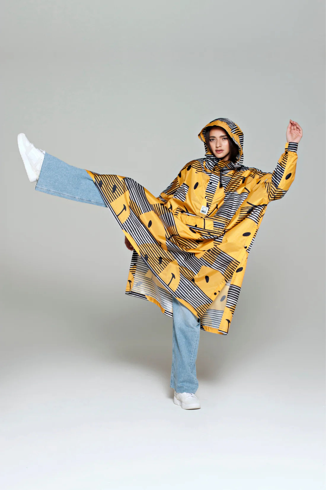 RK Sunset Smiley Waterproof Poncho