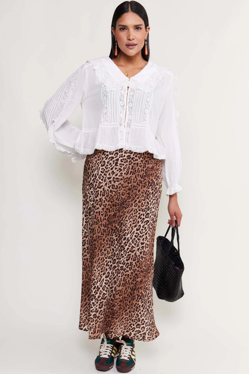 RIXO Maribelle Top in Ivory