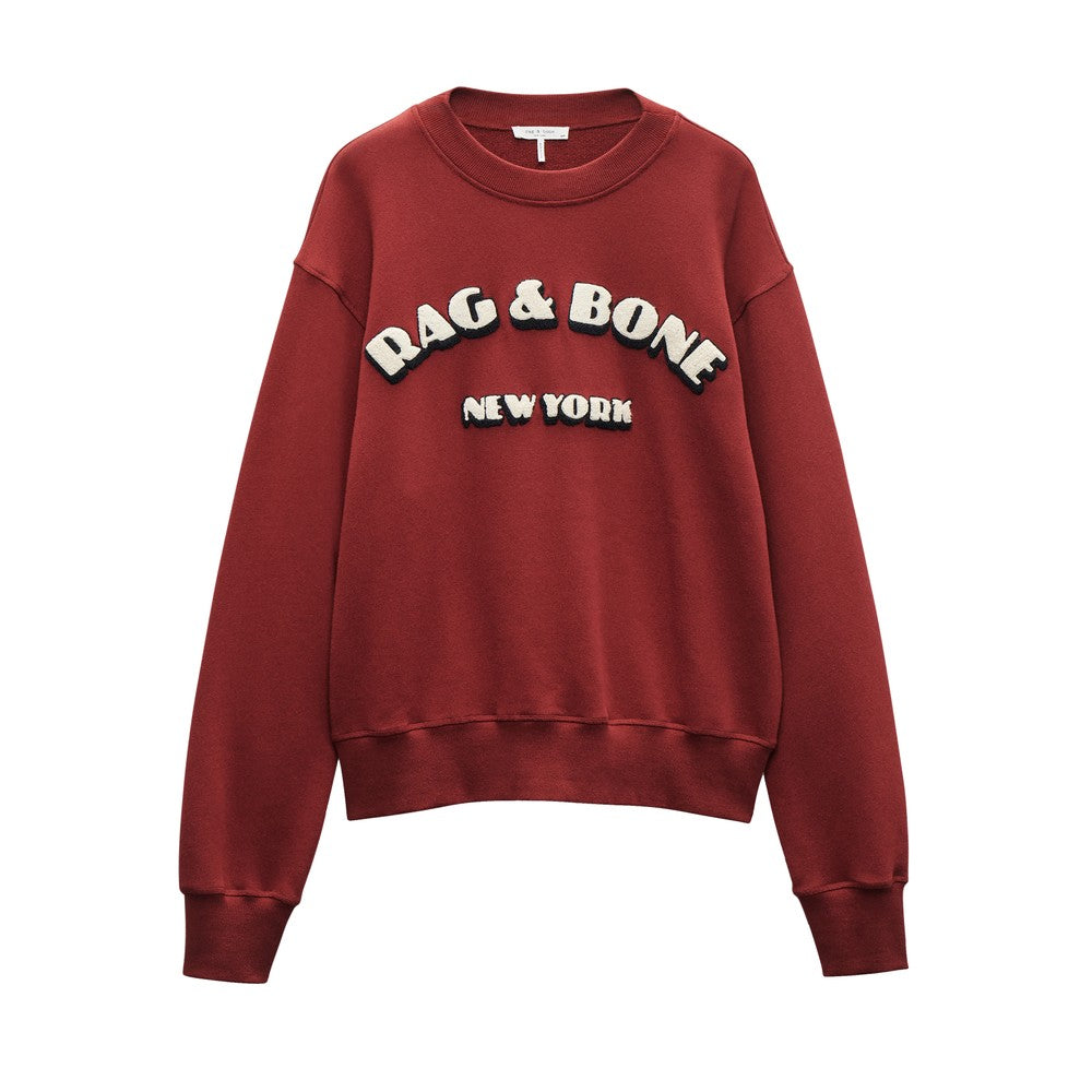 Rag & Bone RBNY Oversized Sweat in Ruby