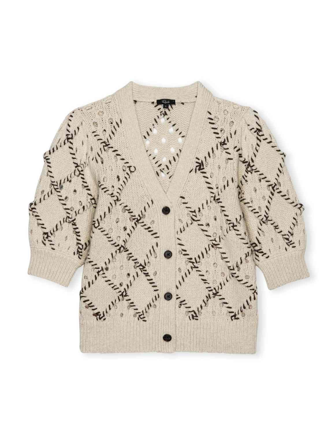 RAILS Isla SS Cardigan in Oat