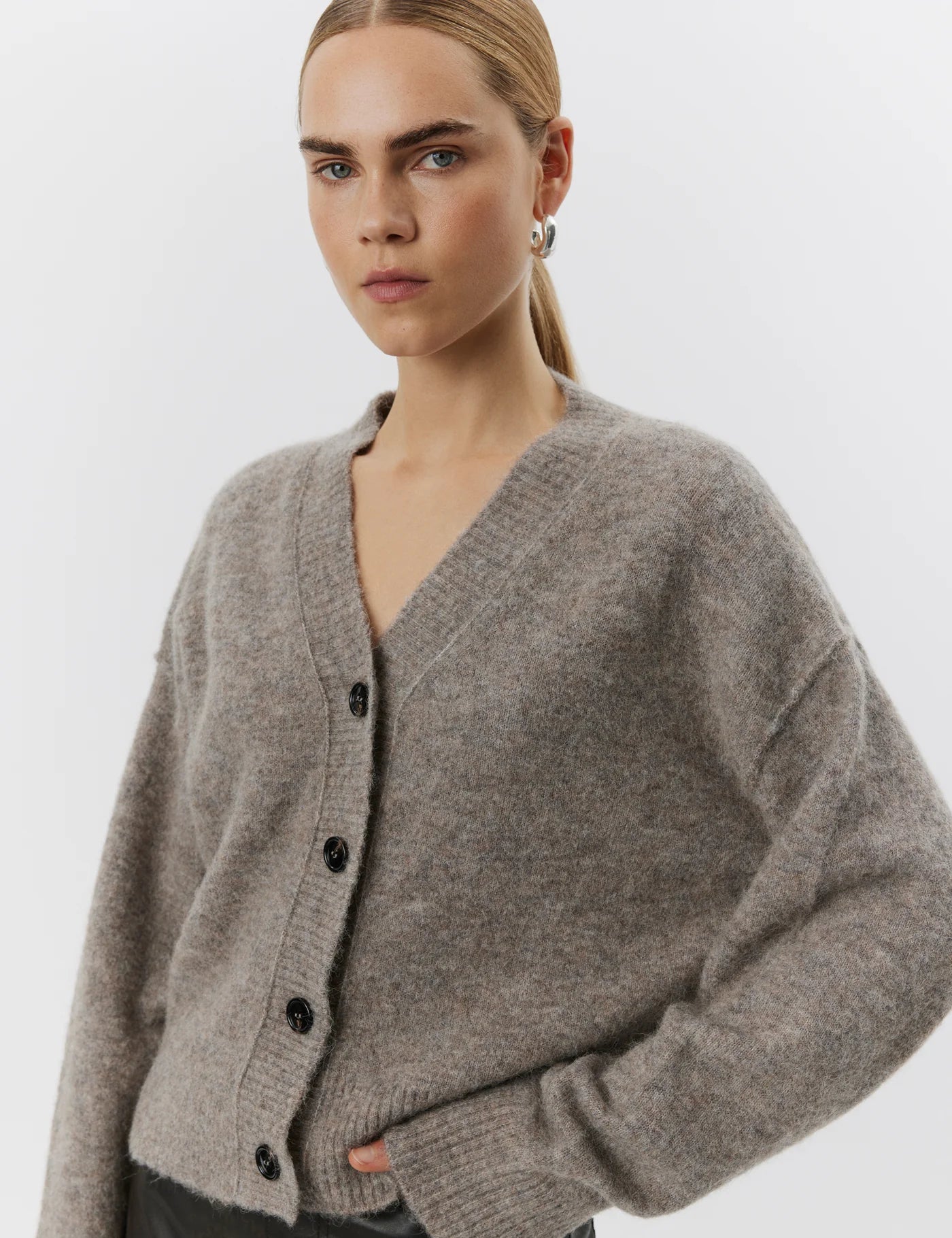 DAY Birger et Mikkelsen Rana Cozy Days Cardigan in Light Espresso