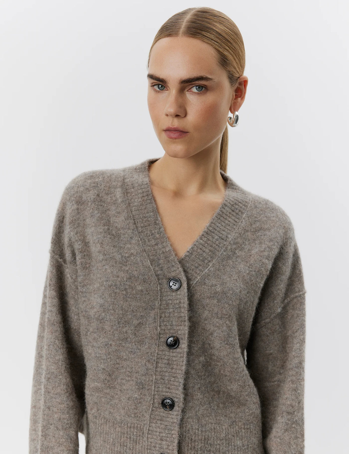 DAY Birger et Mikkelsen Rana Cozy Days Cardigan in Light Espresso