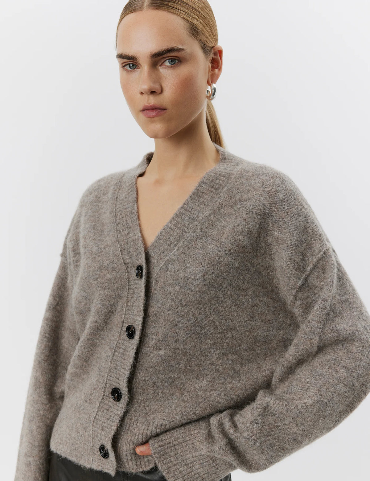 DAY Birger et Mikkelsen Rana Cozy Days Cardigan in Light Espresso