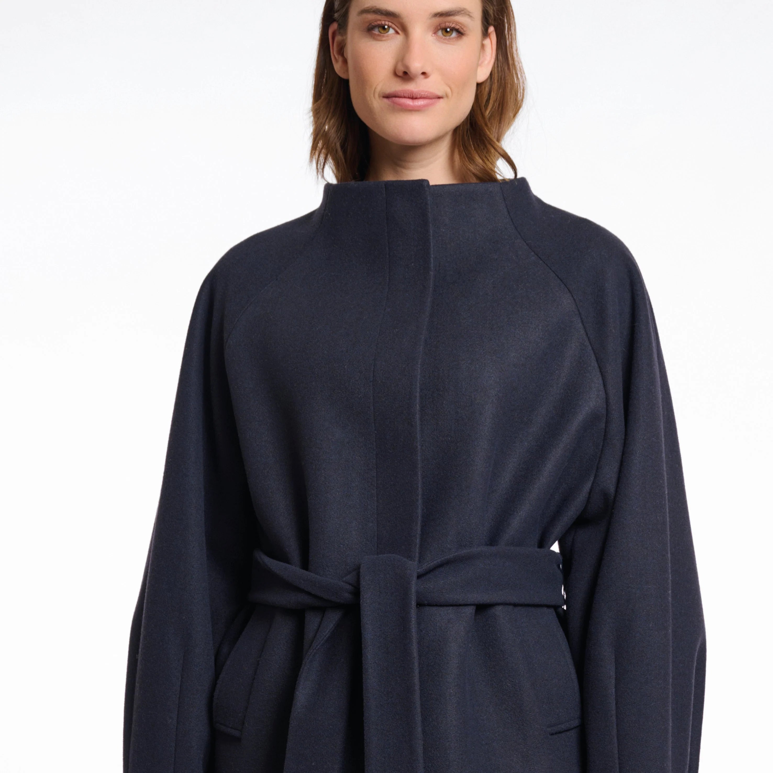 Rino & Pelle Cornelia Short Coat in Navy