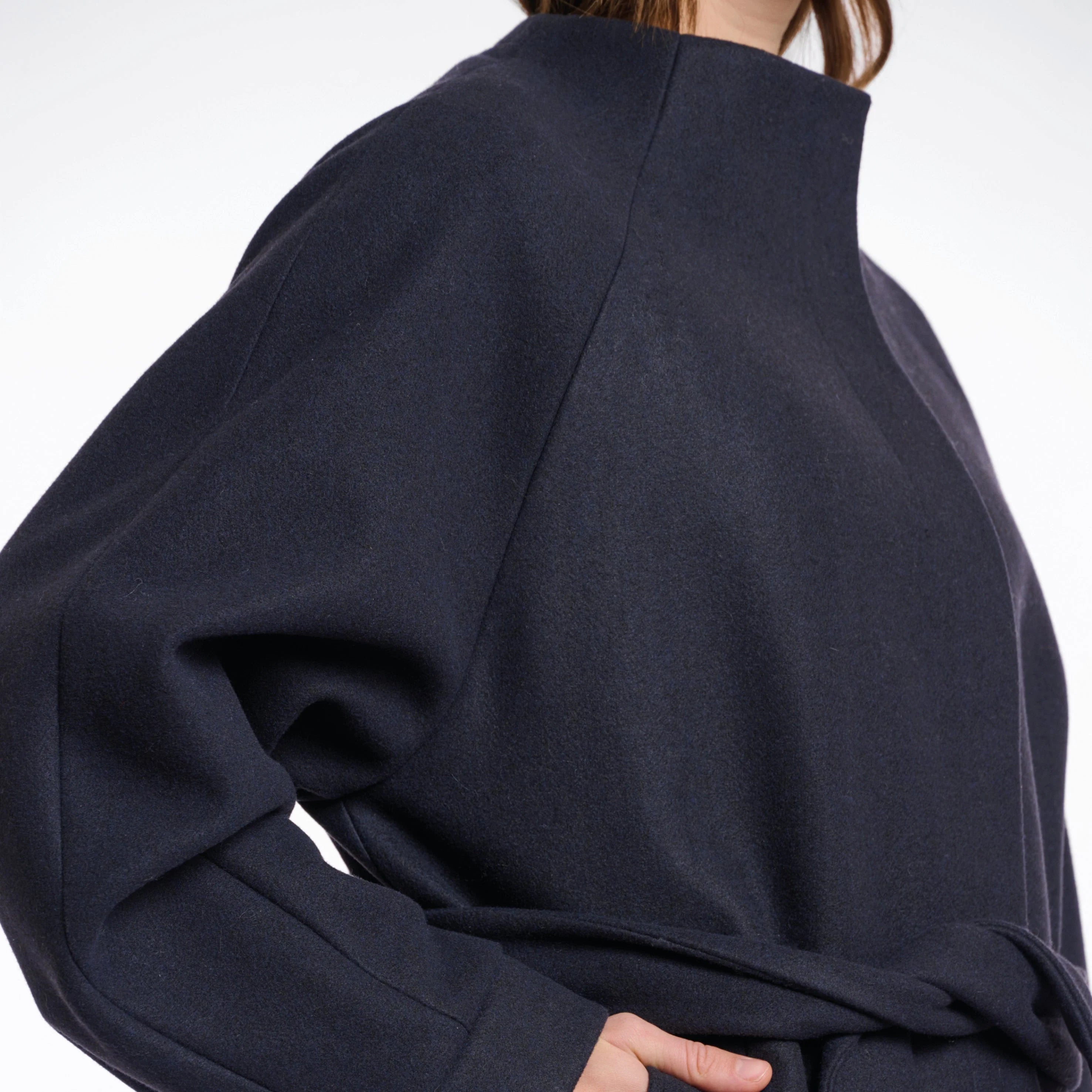 Rino & Pelle Cornelia Short Coat in Navy