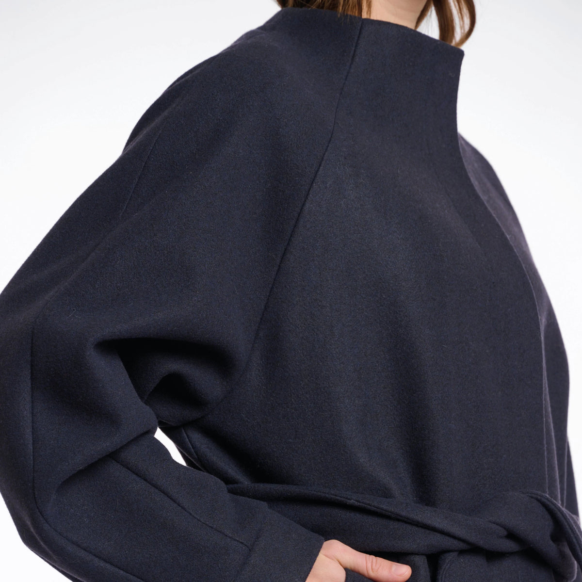 Rino & Pelle Cornelia Short Coat in Navy