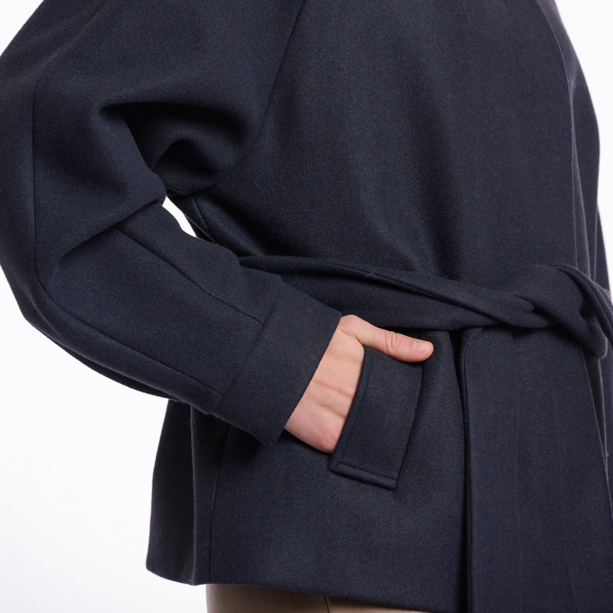 Rino & Pelle Cornelia Short Coat in Navy