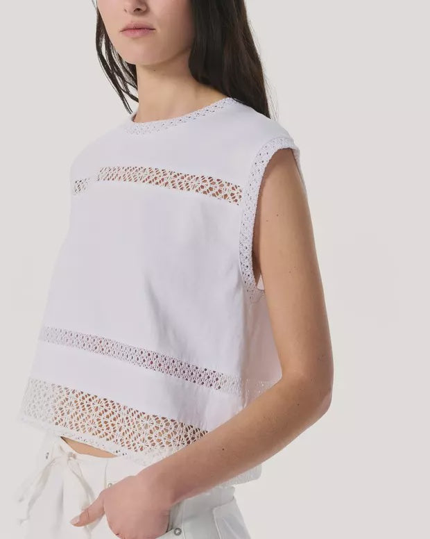 Rag & Bone Rosie Muscle Tank in White