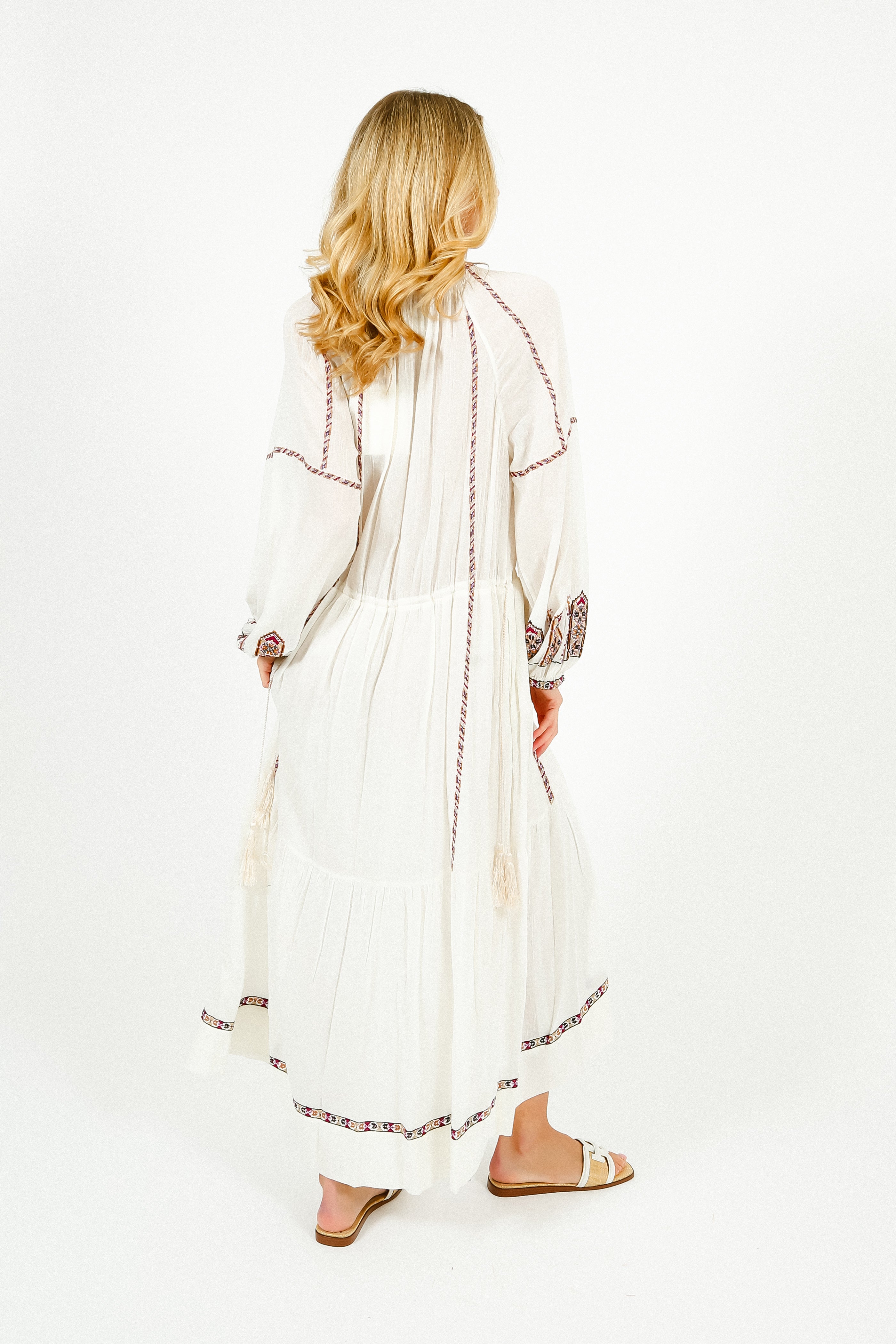 Marant Etoile Florenza Dress in Ecru, Ochre