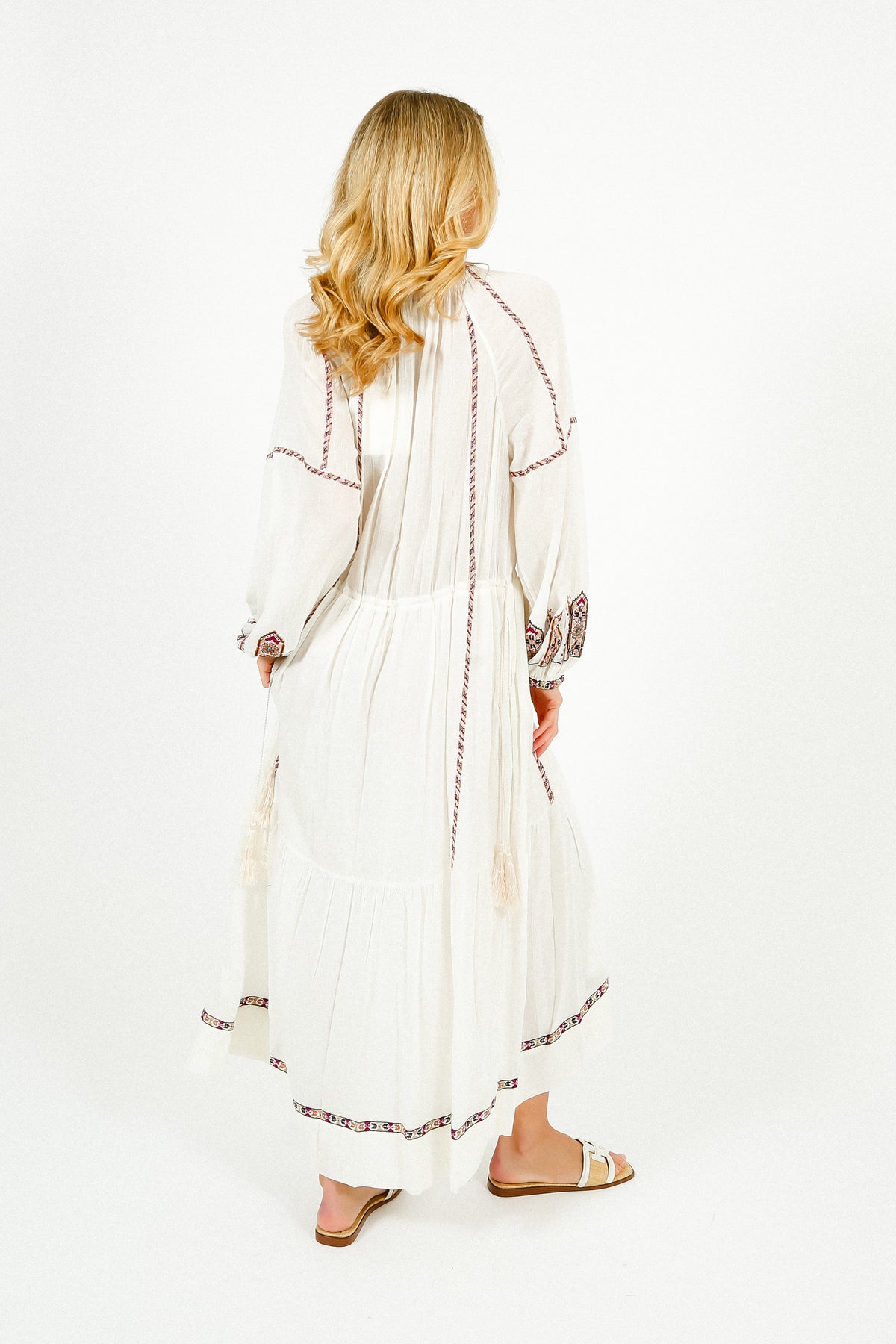 Marant Etoile Florenza Dress in Ecru, Ochre