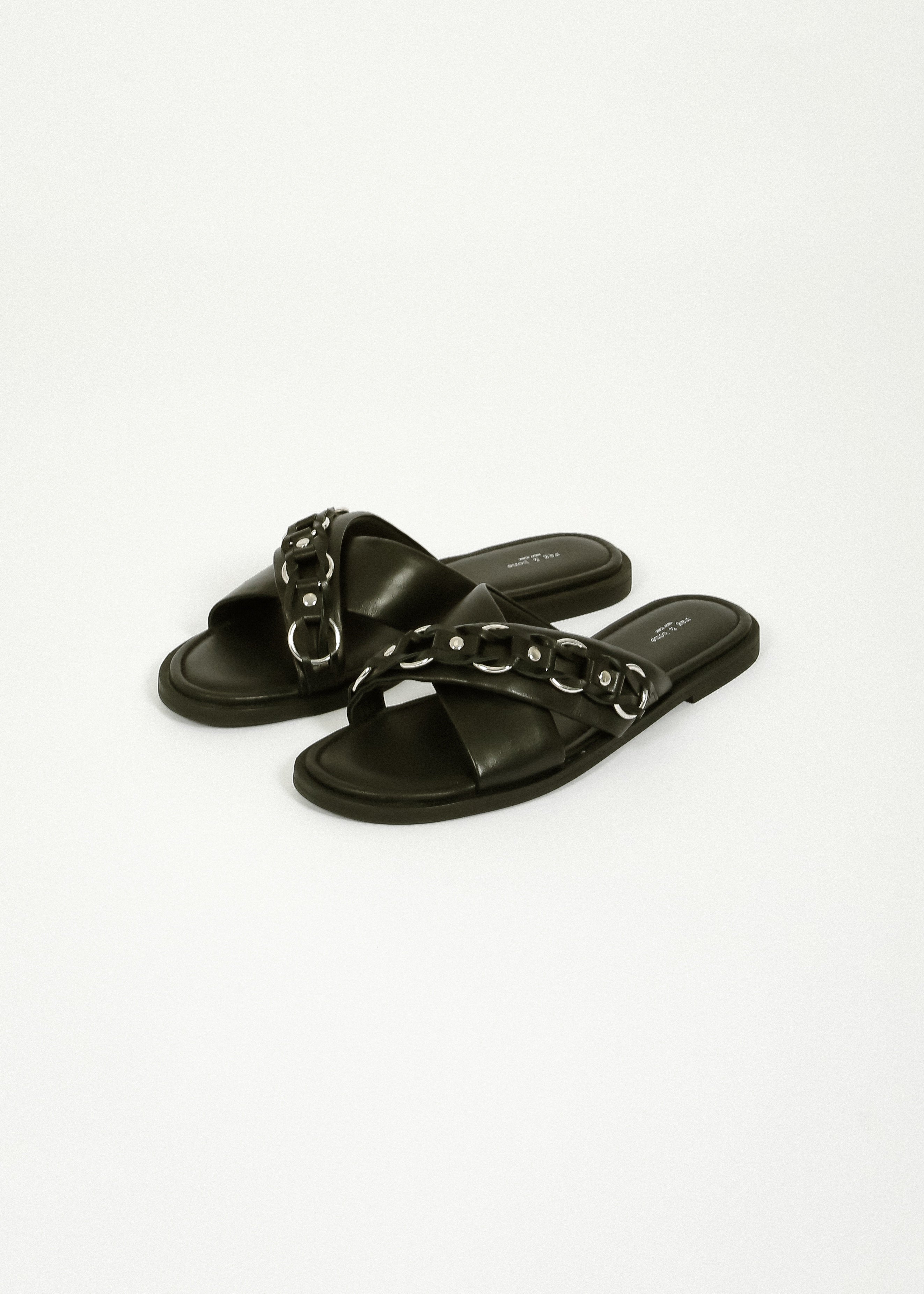 Rag & Bone Geo Chain Cross Strap in Black