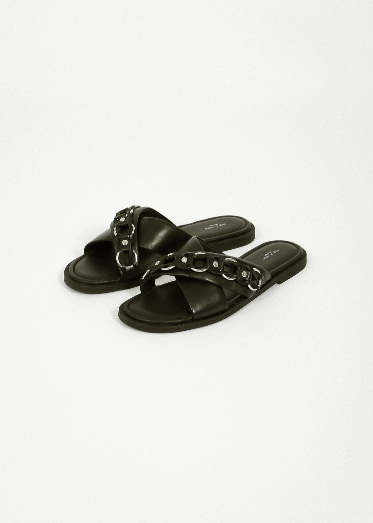 Rag & Bone Geo Chain Cross Strap in Black