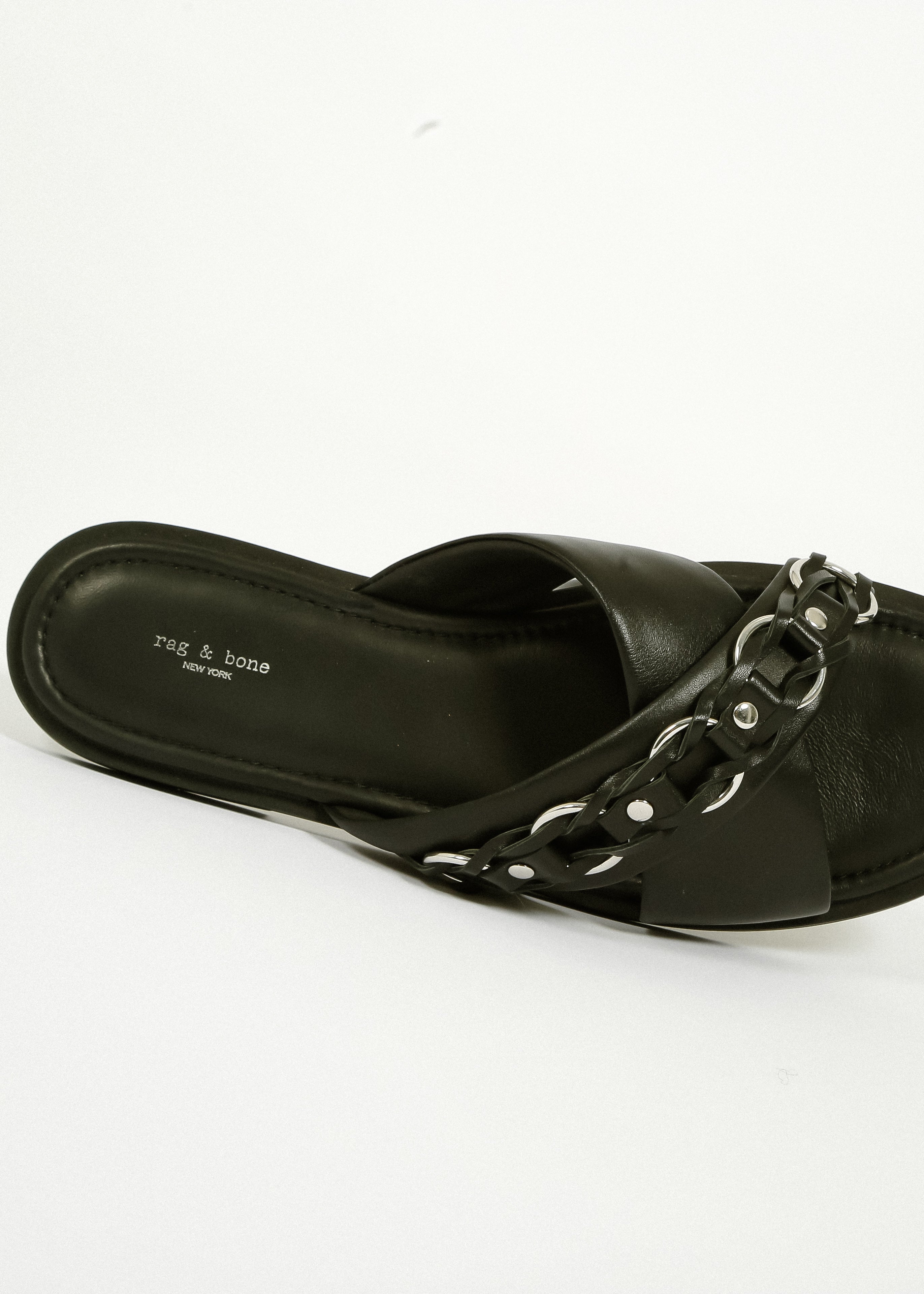 Rag & Bone Geo Chain Cross Strap in Black